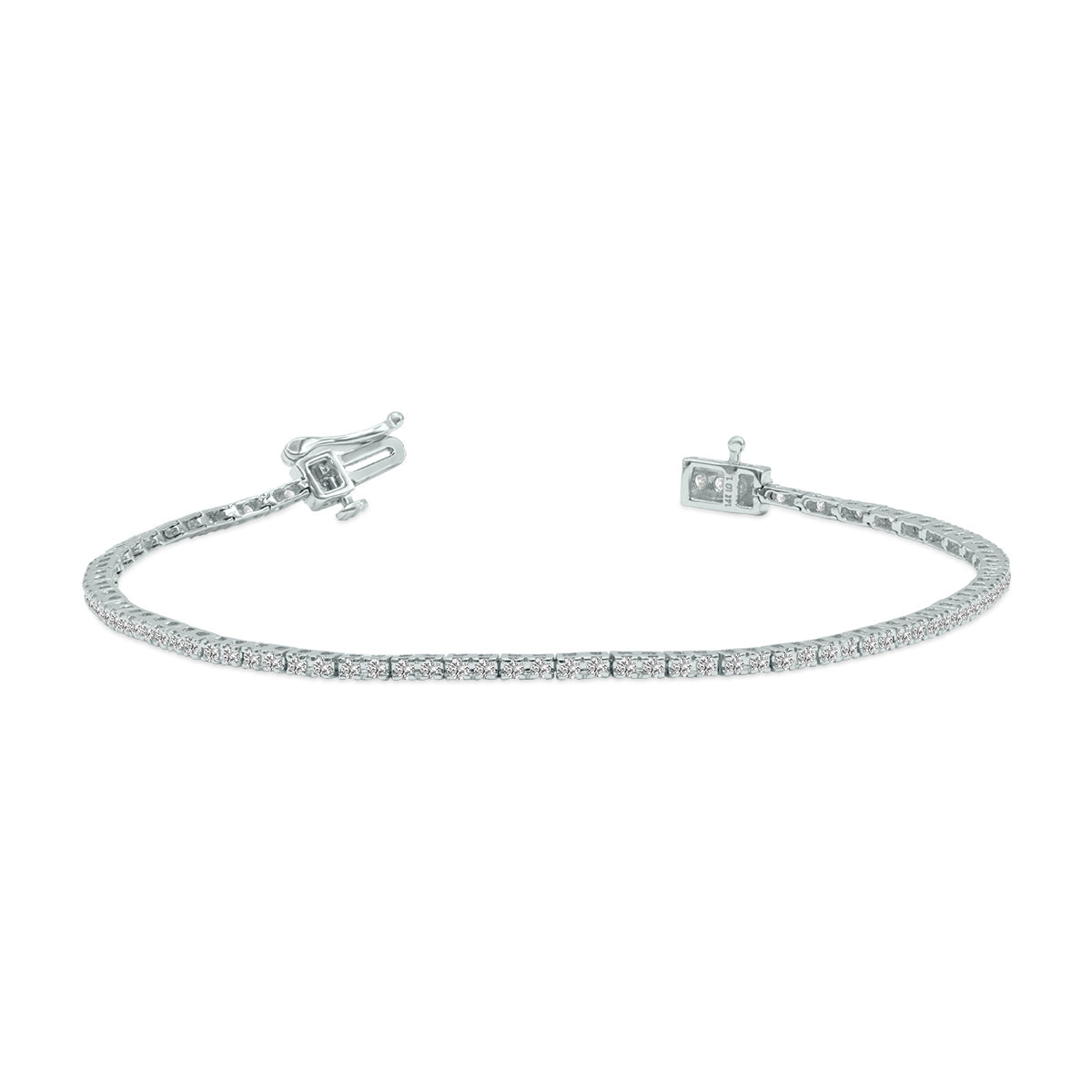 1 Carat Tw Lab Grown Diamond Tennis Bracelet In 14K White Gold