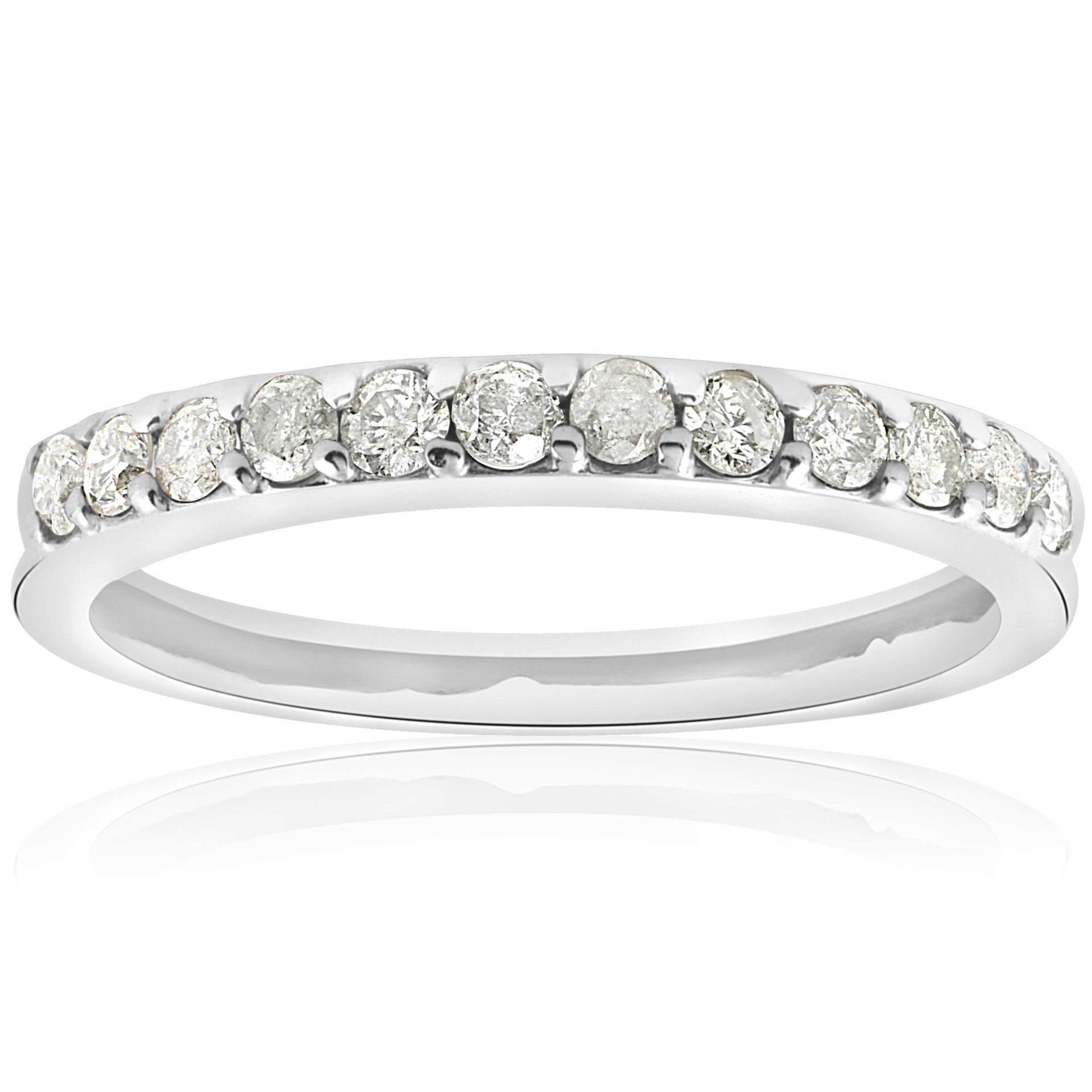 1/2 CT Diamond Wedding Ring White Gold Anniversary