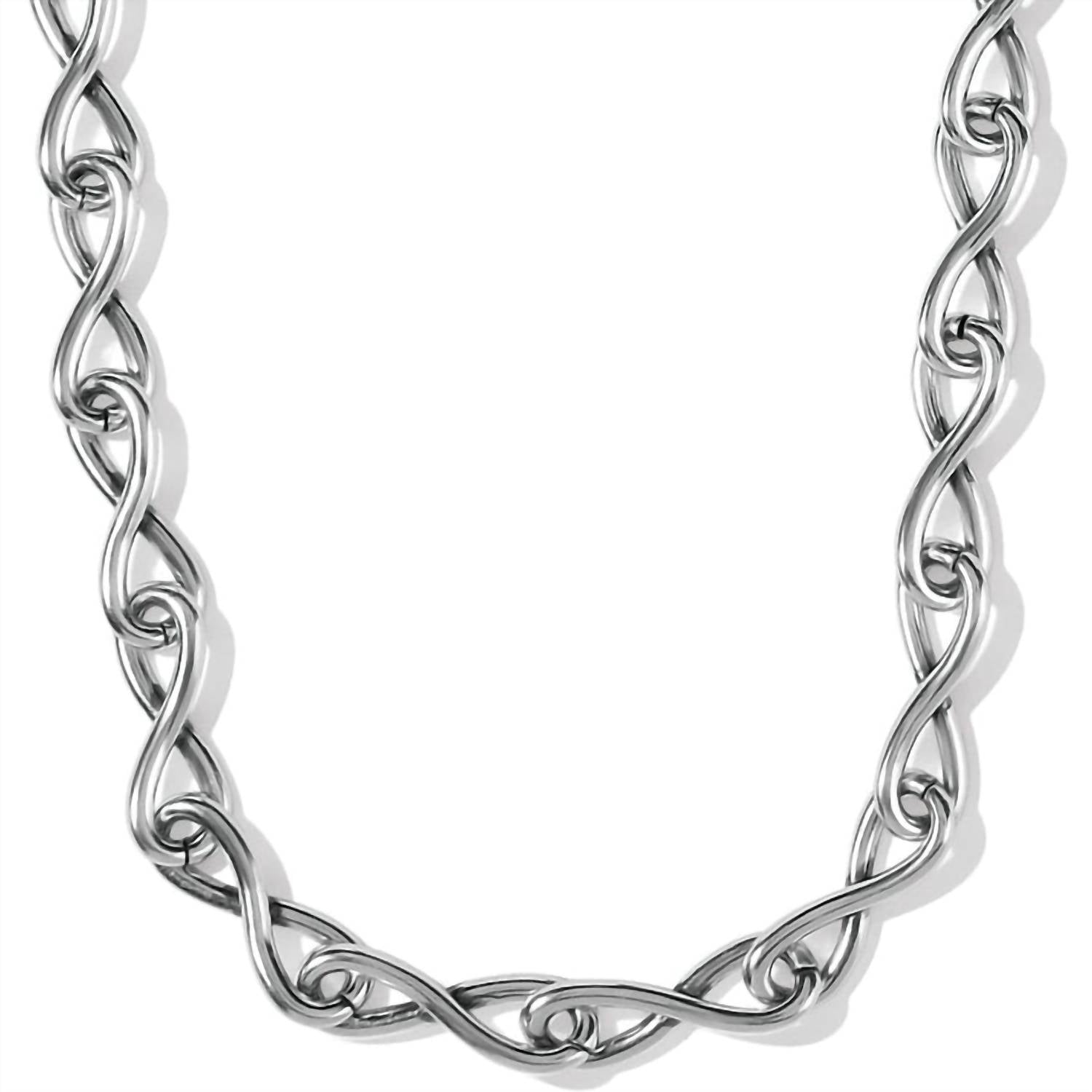 Women's Interlock Twist Necklace In Silver