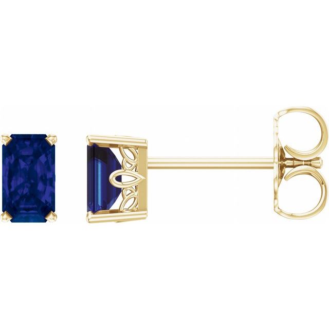 Lab-grown Diamond Earrings in 14K White Gold