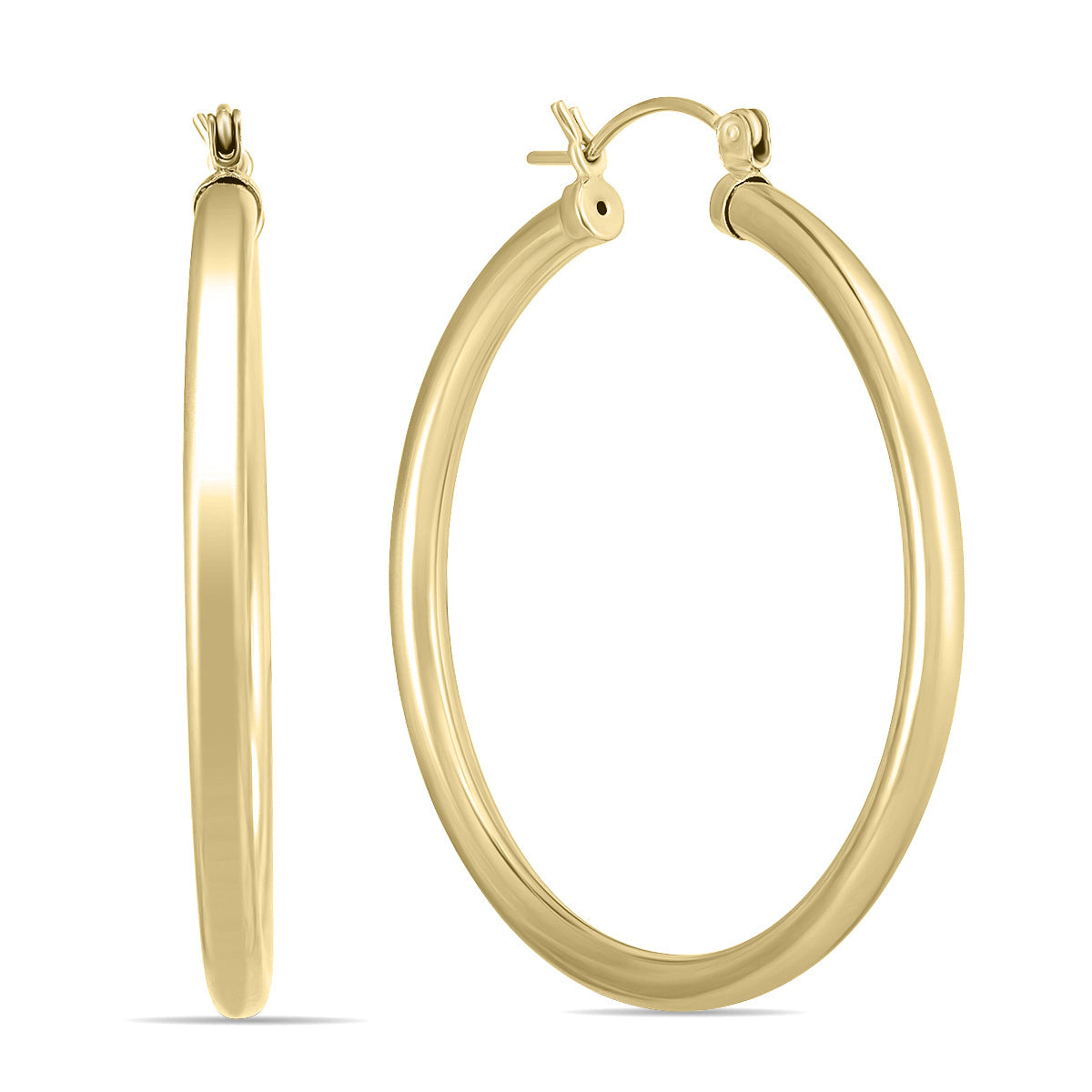 40Mm 14K Filled Hoop Earrings