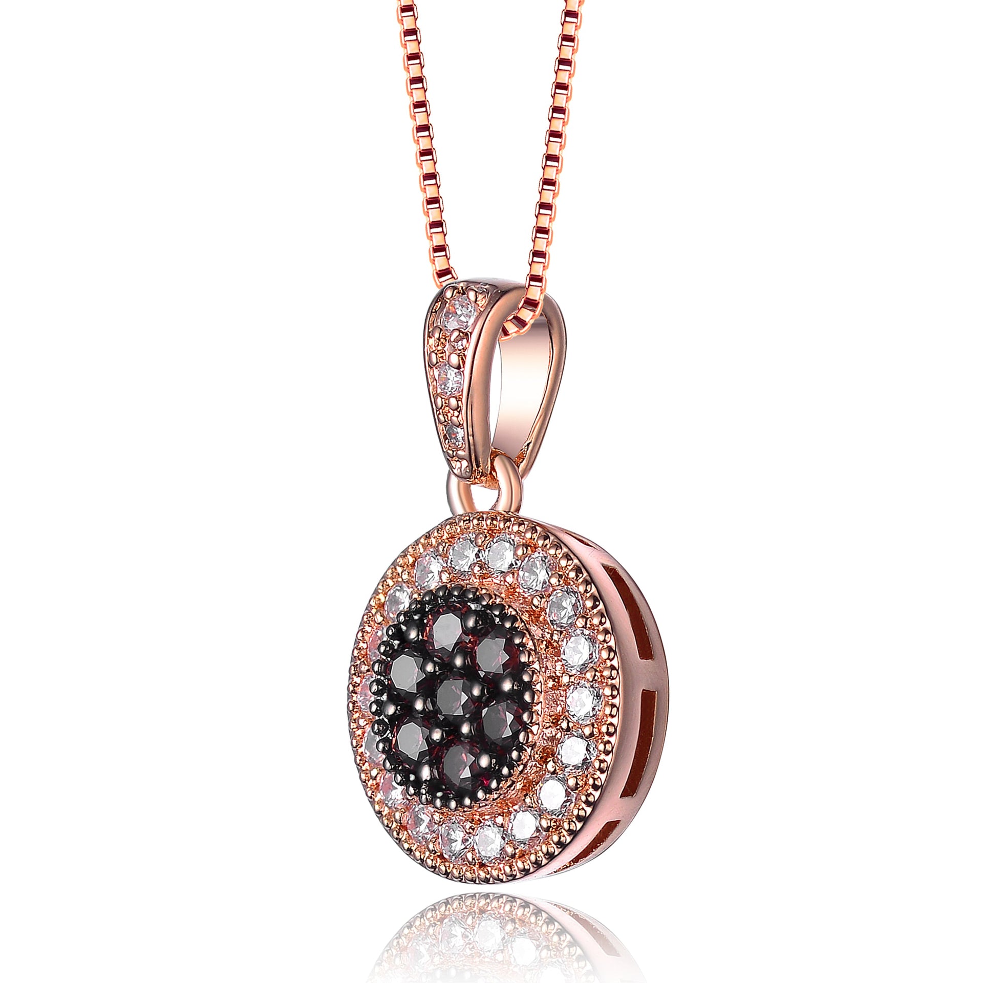 Sterling Silver Black Cubic Zirconia Roaring Pendant