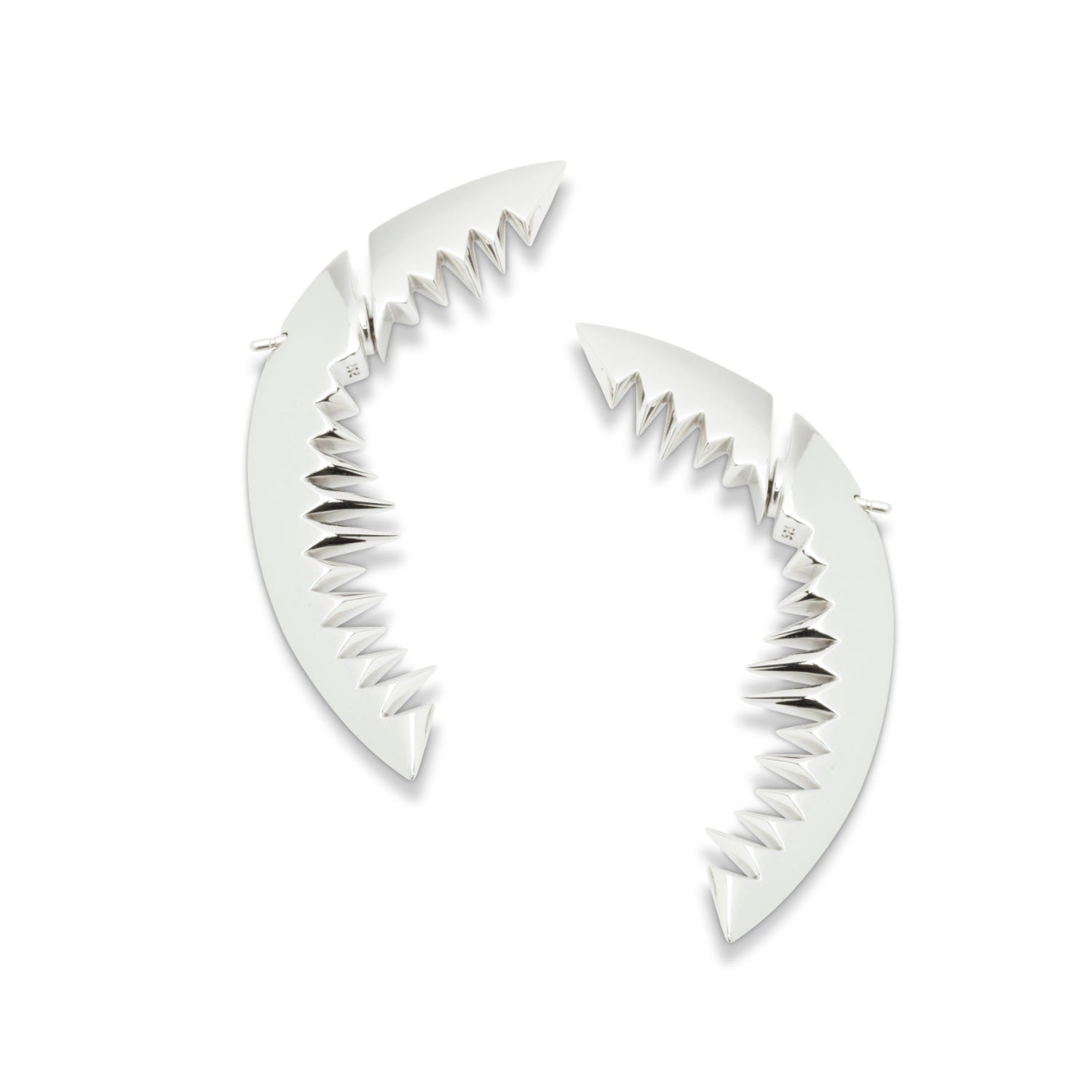 Shark Bay Earrings Silver