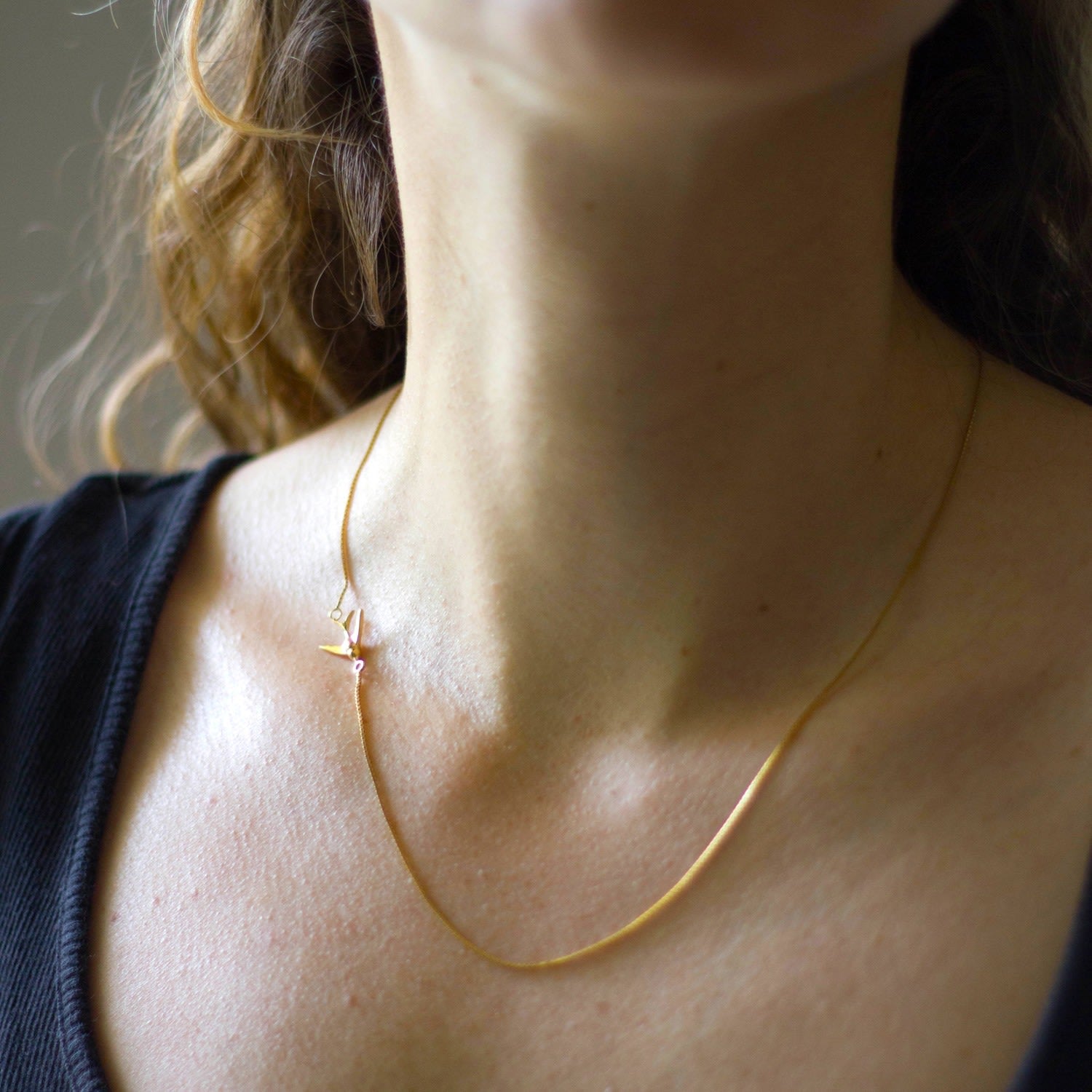 Swallow Necklace – Gold