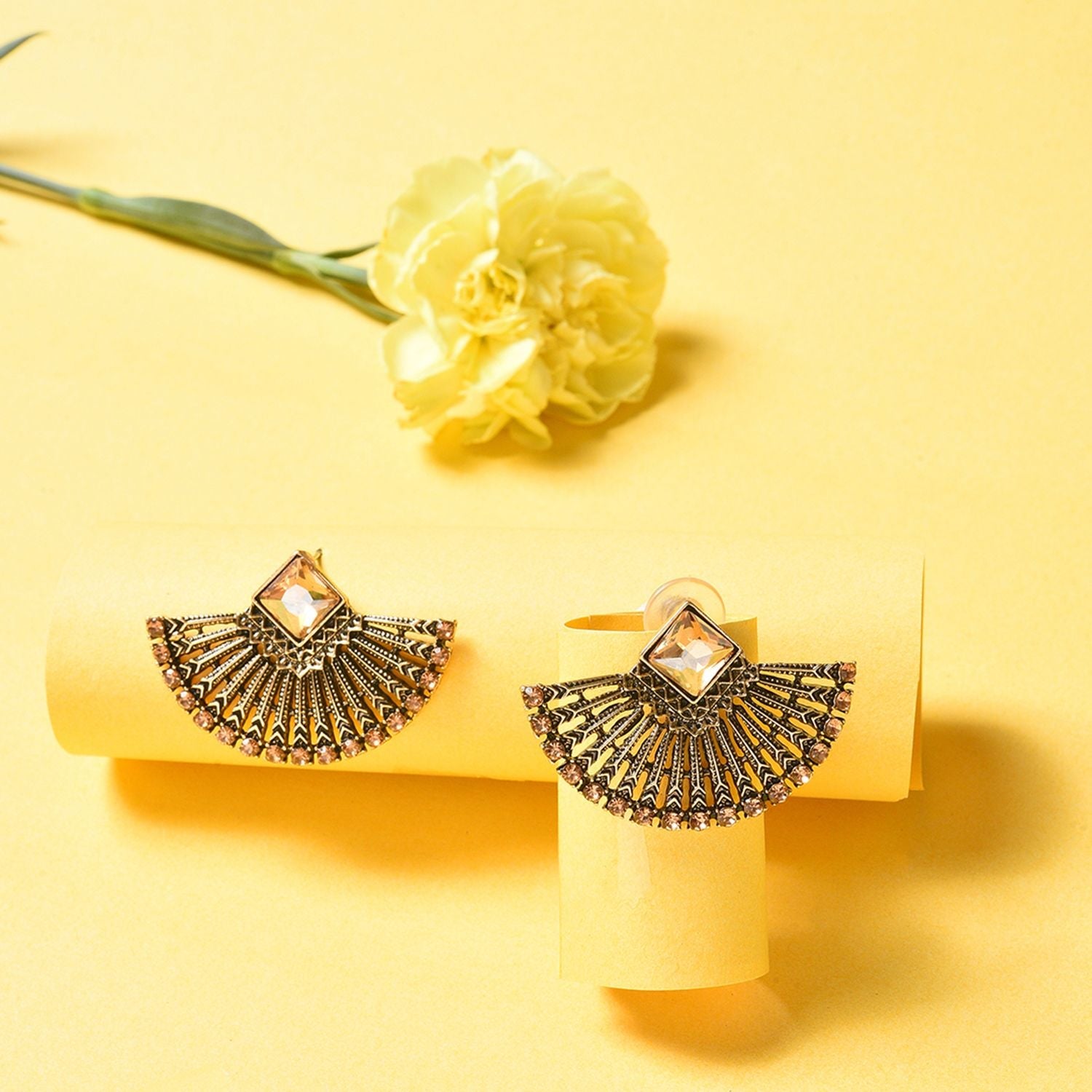 Gold Plated Designer Stud