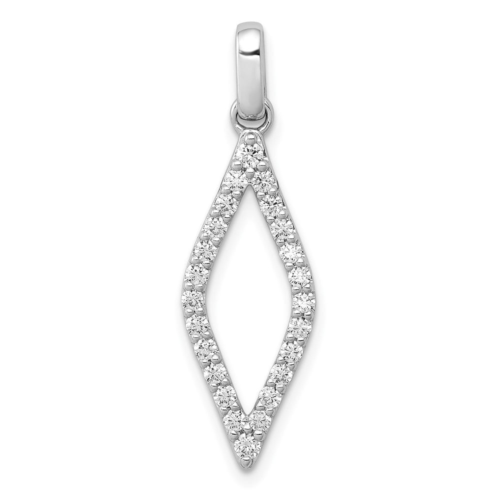14K White Gold Lab Grown Diamond Fancy Pendant (0.5ct VS G-H)
