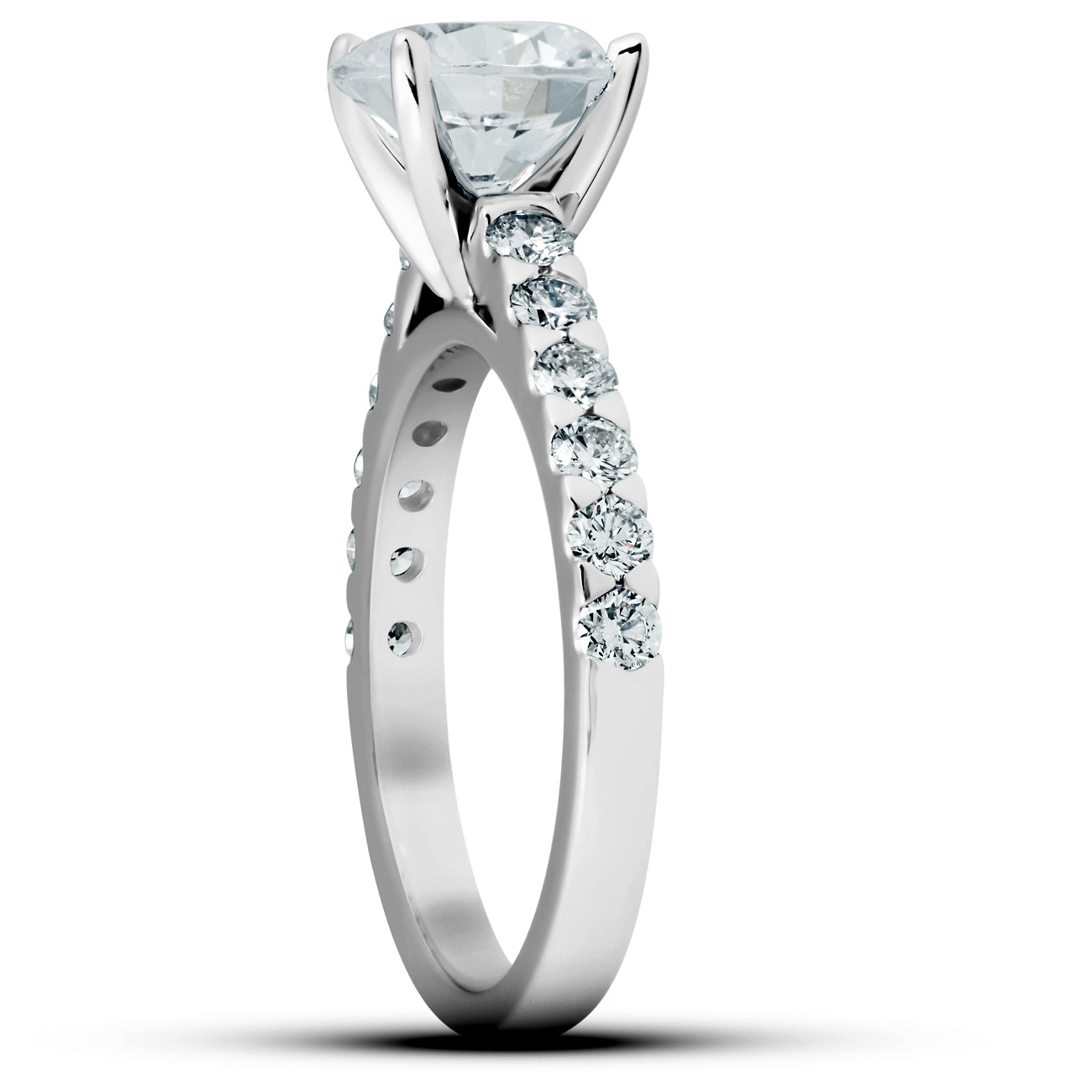 3 Ct Diamond Engagement Ring 14k White Gold