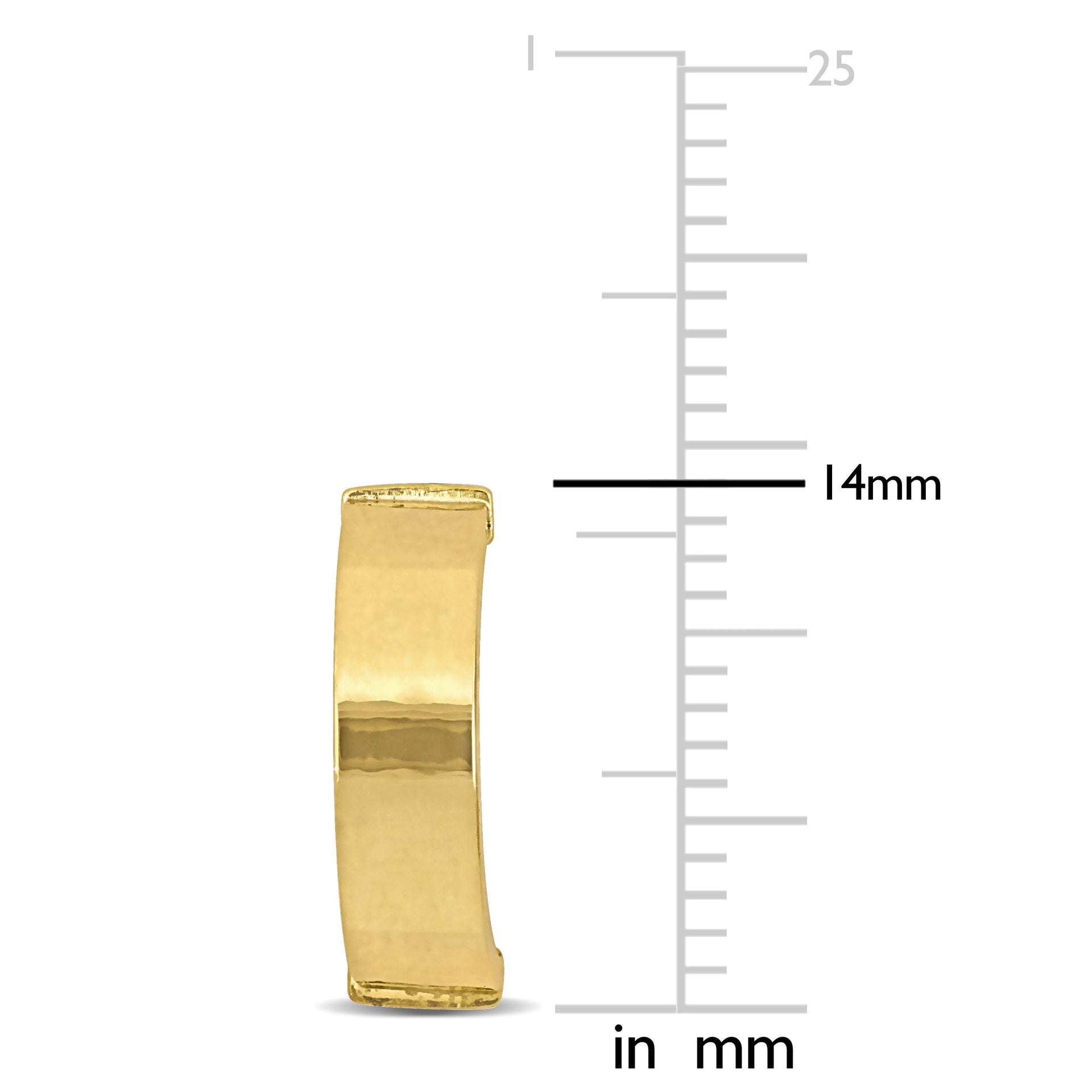 Semi-Hoop Earrings in 10K Yellow Gold