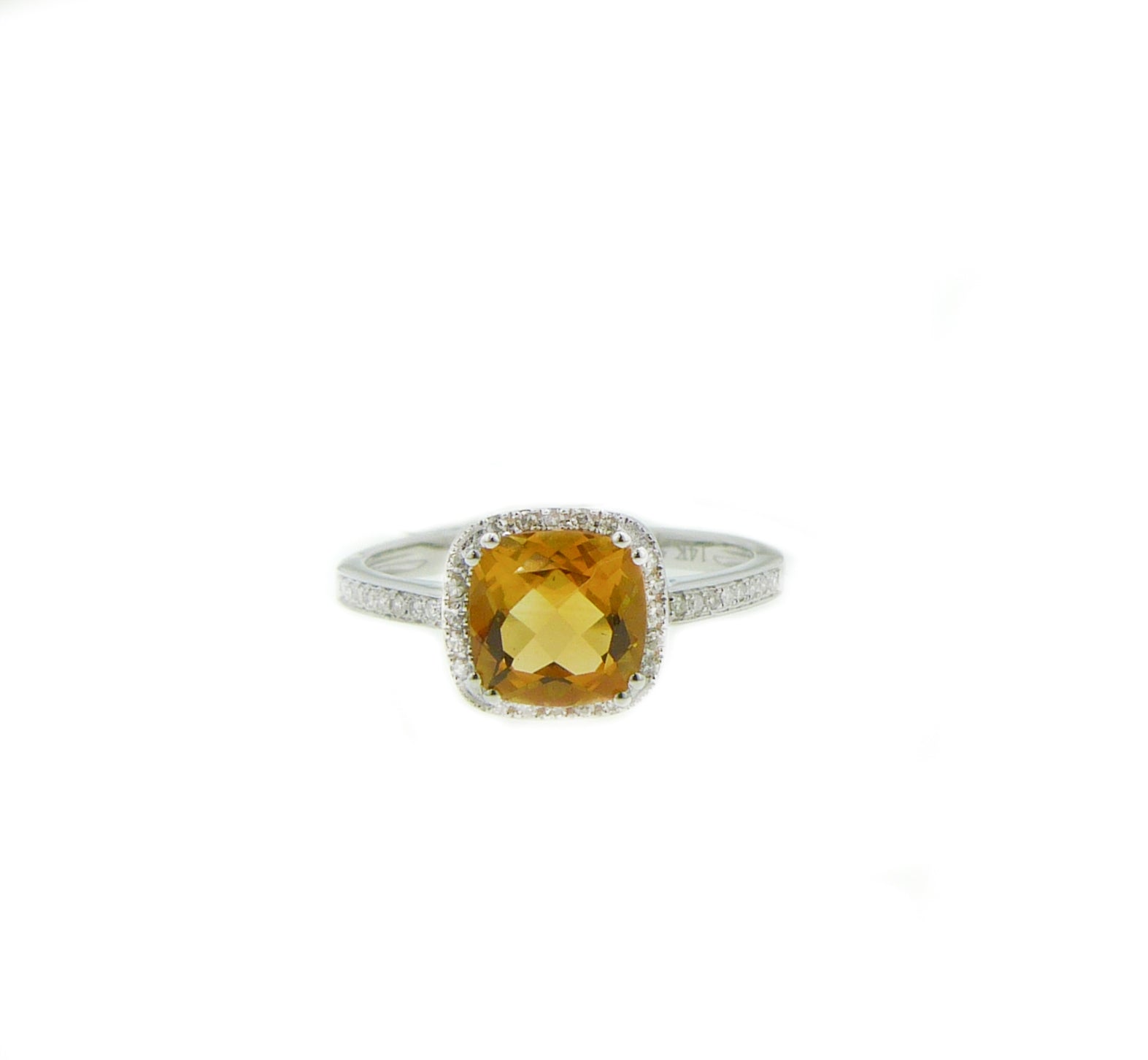 14K Yellow Gold 0.10cts. Diamond Ring