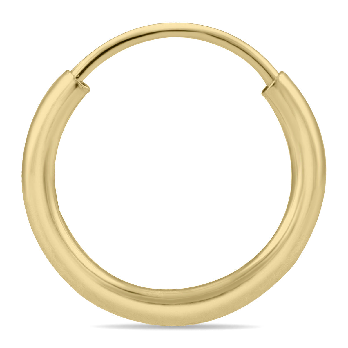 10Mm Endless Hoop Earring 14K Yellow Gold