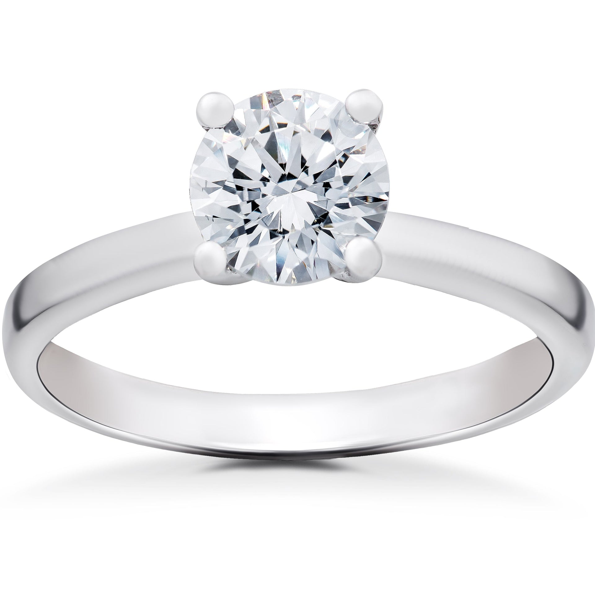 1 ct Lab Created Eco Friendly Diamond Angelica Engagement Ring 14k White Gold