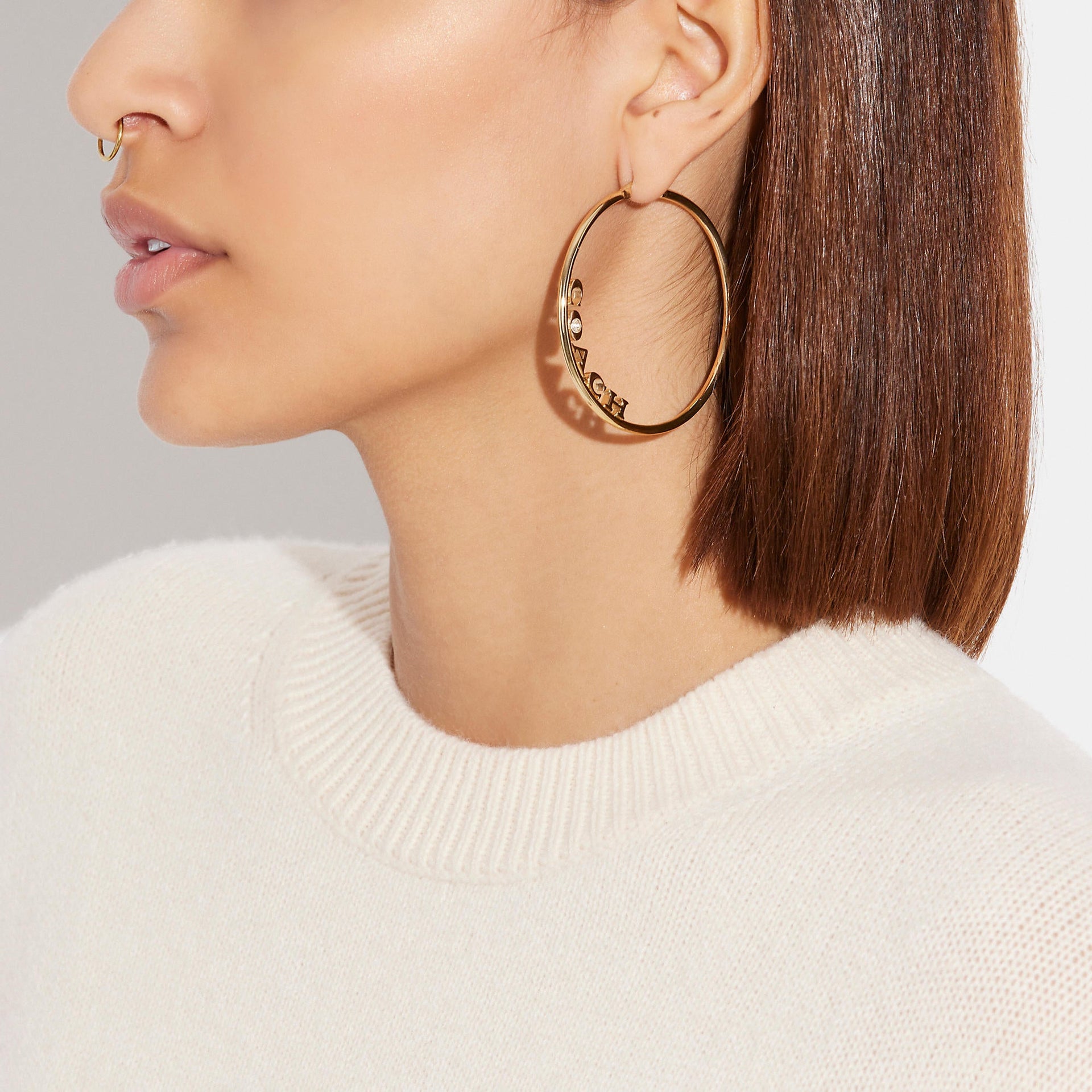 Coach Coach Medium Hoop Earrings