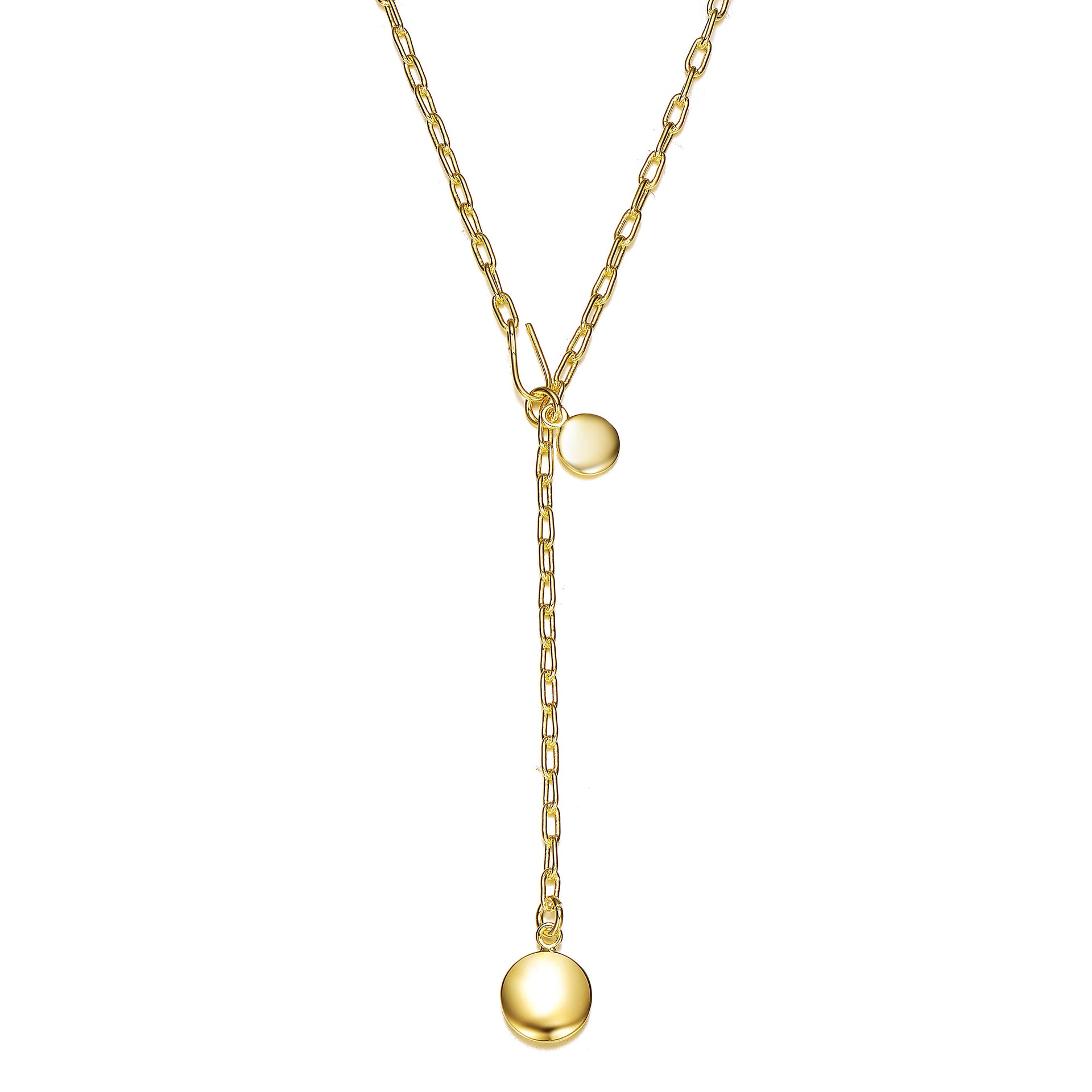 14k Gold Plated Y Neck Necklace