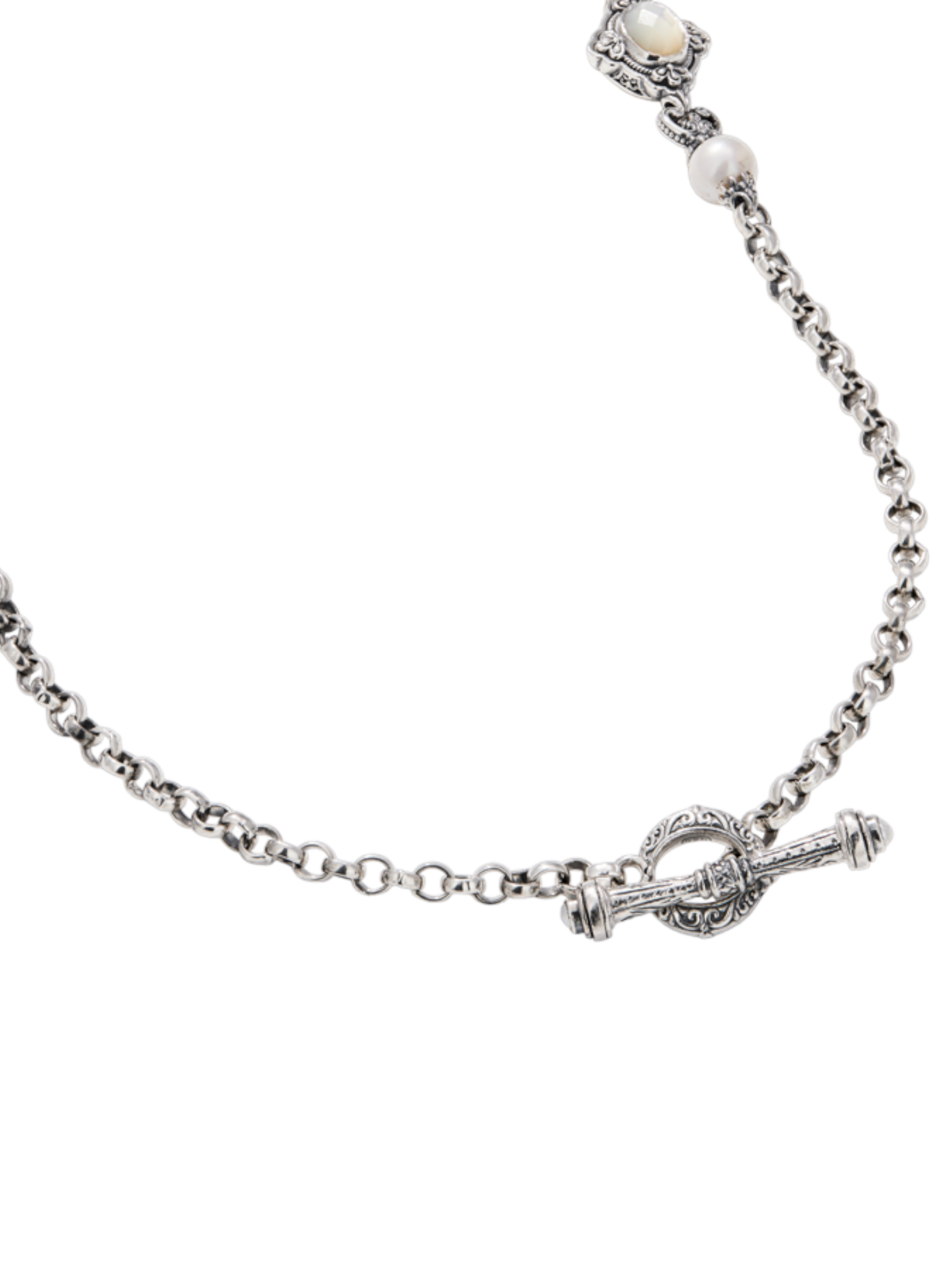 Konstantino Nykta Sterling Silver & Black Onyx Necklace