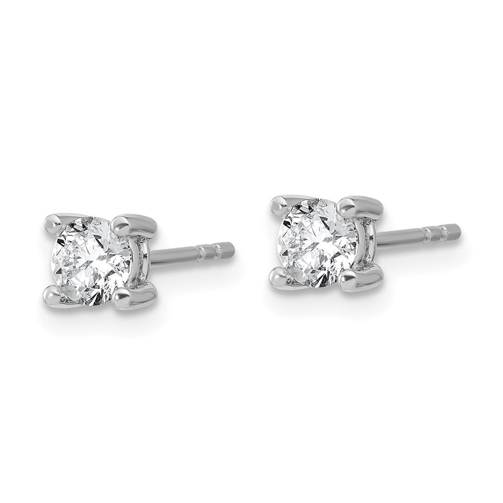 14k Yellow Gold 2/3 CT Round Lab Grown Diamond Stud Earrings VS Clarity D-E Color