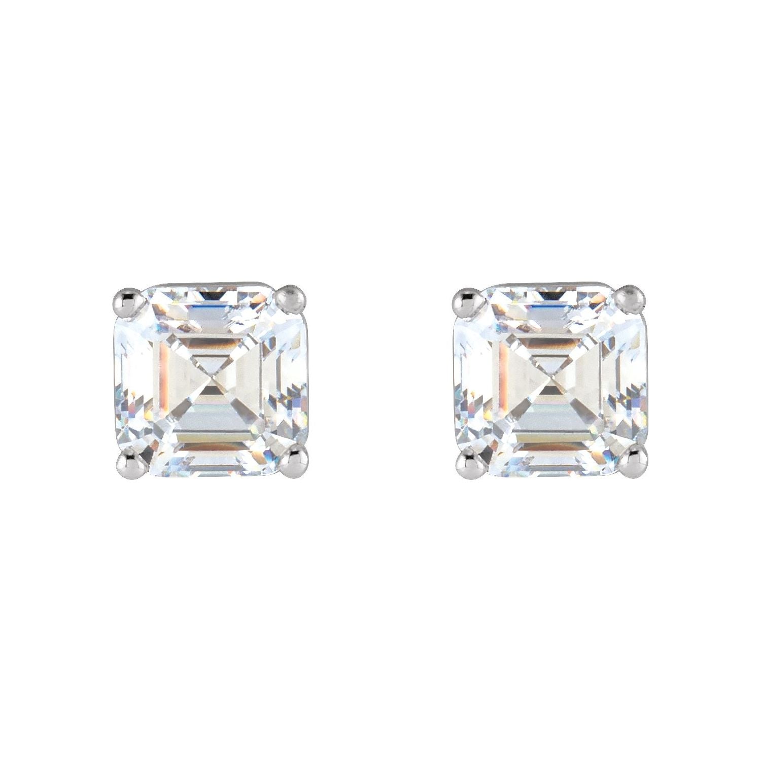 14K Gold 1/3ct Lab-grown Diamond Earrings Clarity SI Color G-H