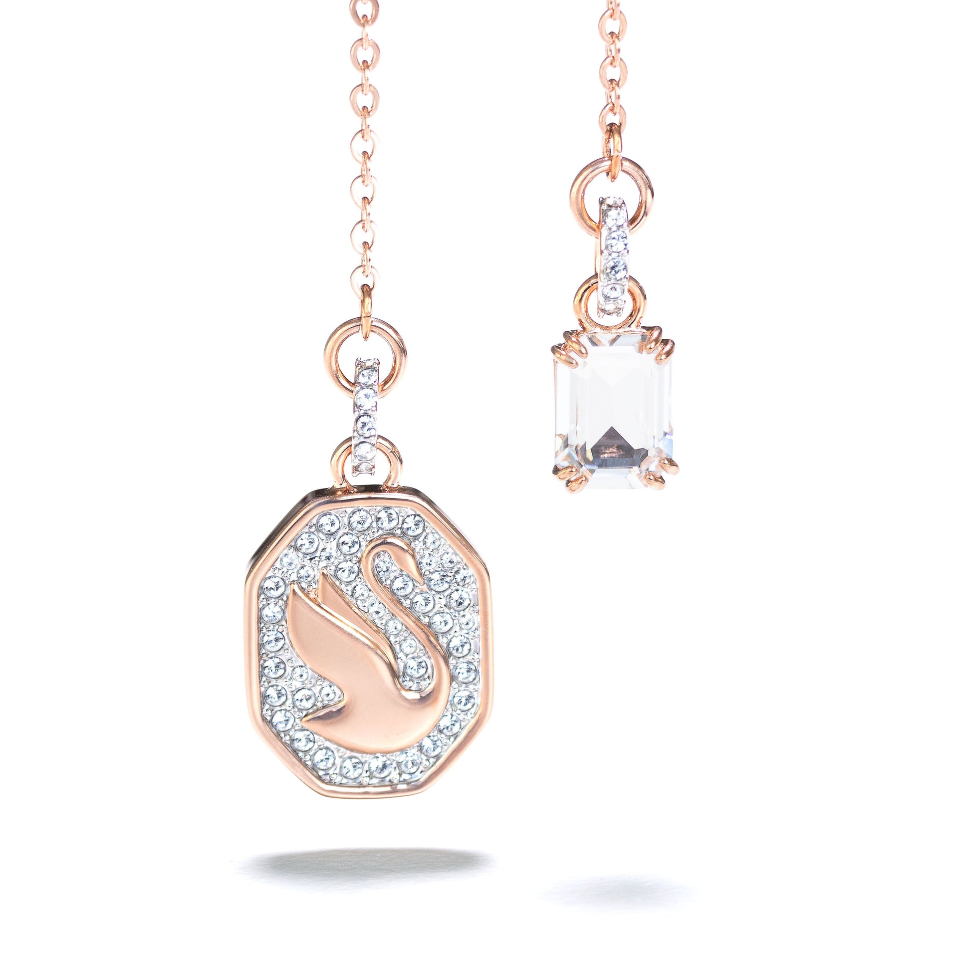 Swarovski Women's Swan White Crystal Necklace