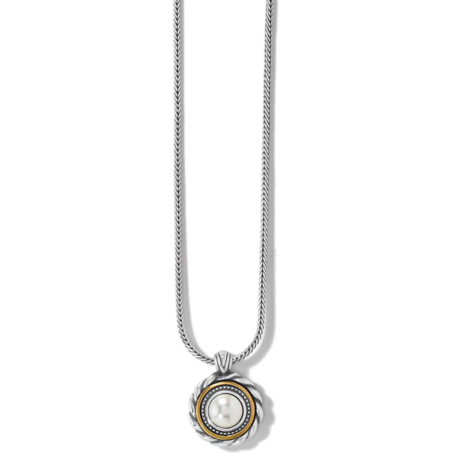 Women's Meridian Golden Short Necklace In Silver-pearl