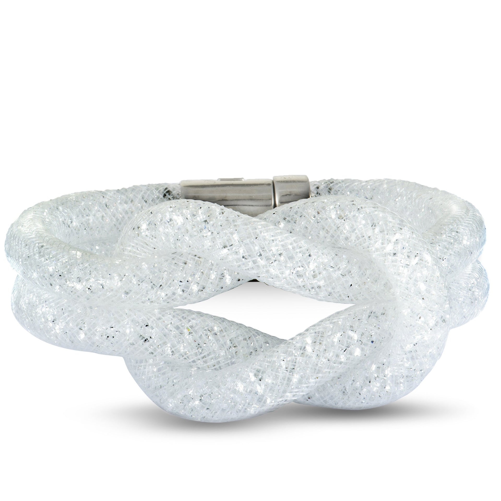 Swarovski Stardust White Crystal Knot Bracelet