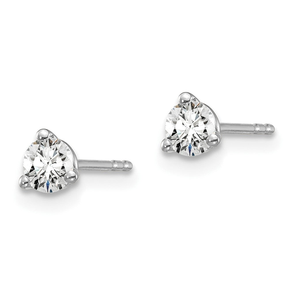 14k Gold 1/3 CT Round Lab Grown Diamond Stud Earrings VS Clarity D-E Color