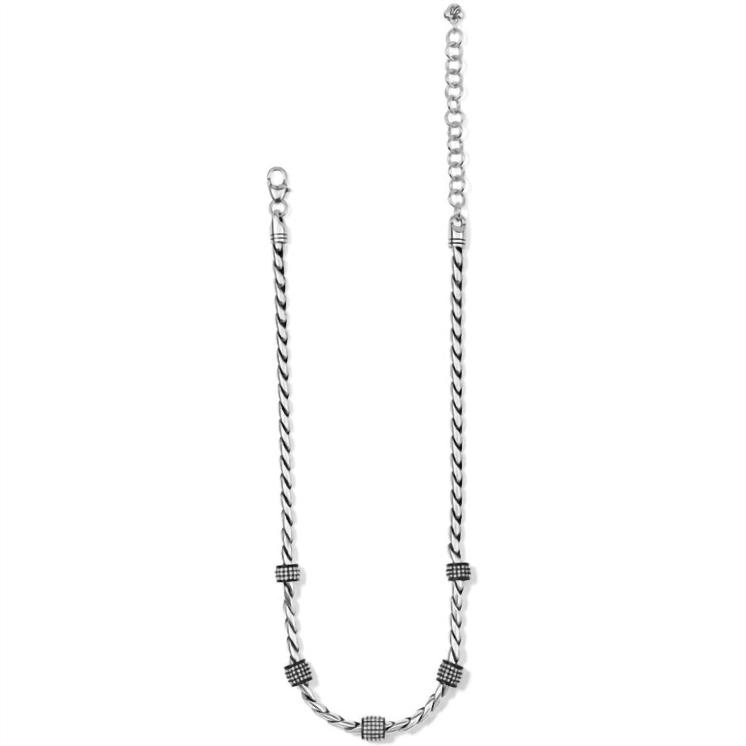 Women's Meridian Necklace In Black-silver