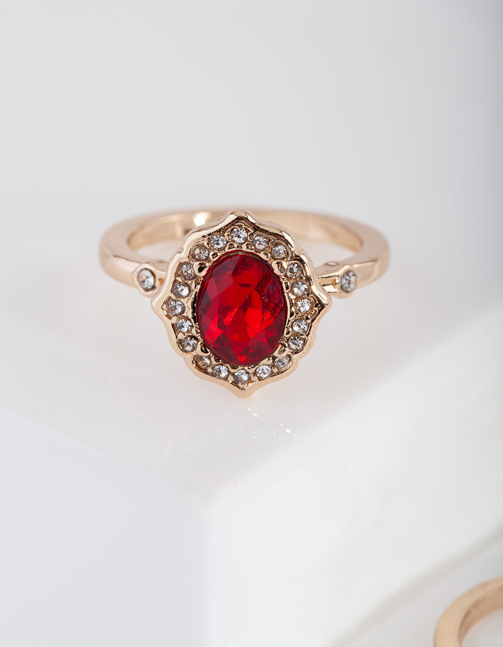 Gold Classic Engagement Ring 3 Pack