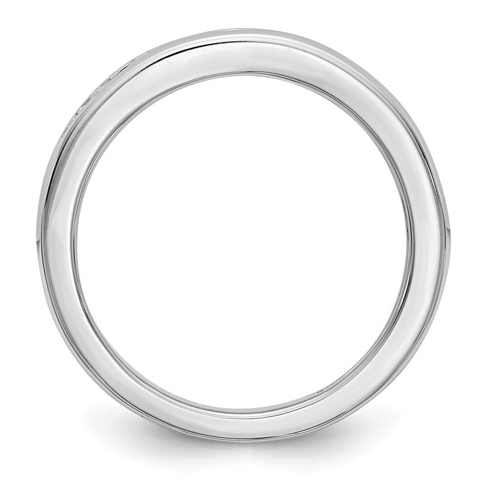 14k White Gold Lab Grown Diamond Wedding Band Ring 0.7ct Clarity- VS Color- G-H