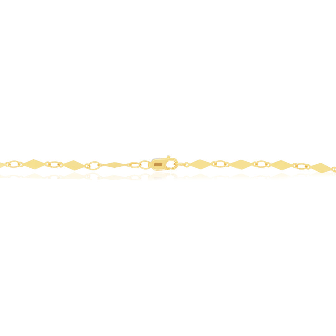 Gold Kite Chain Bracelet