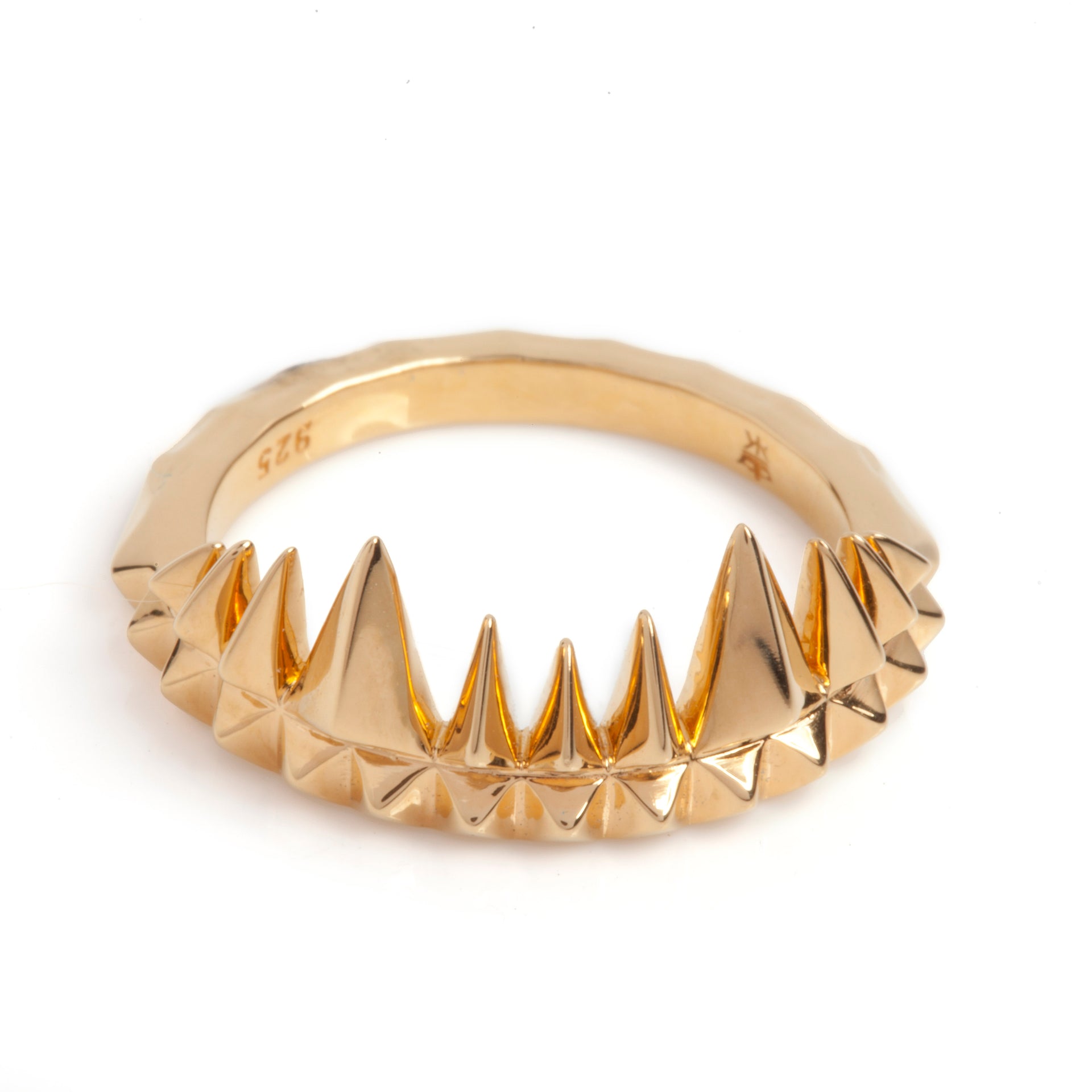 Crocodile Bite Ring Gold