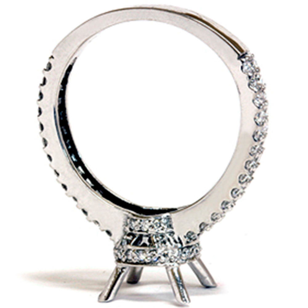 3/4ct SI Diamond Semi Mount Engagement Ring 14K Setting