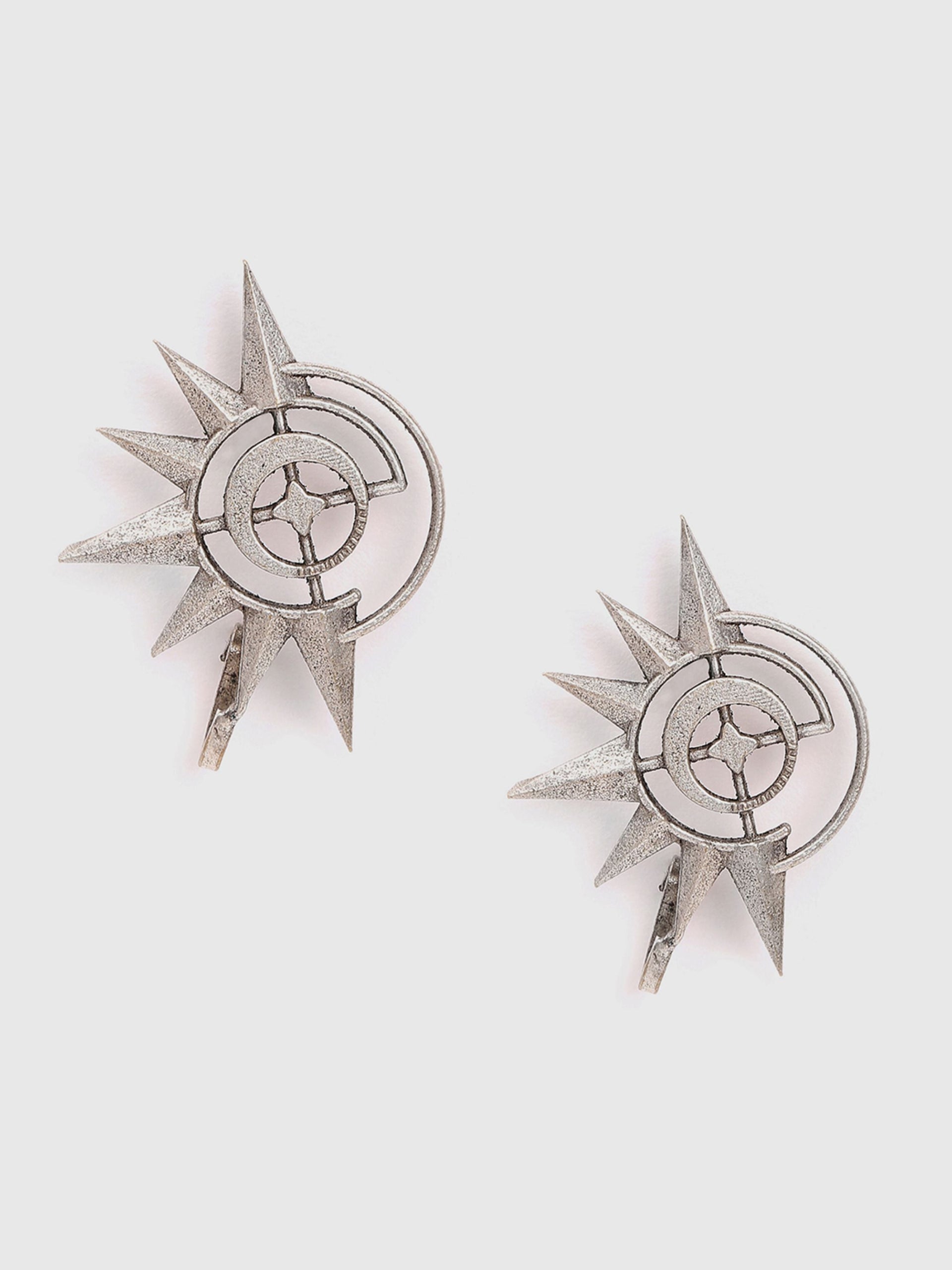 Oxidised Silver-plated Quirky Ear Cuffs