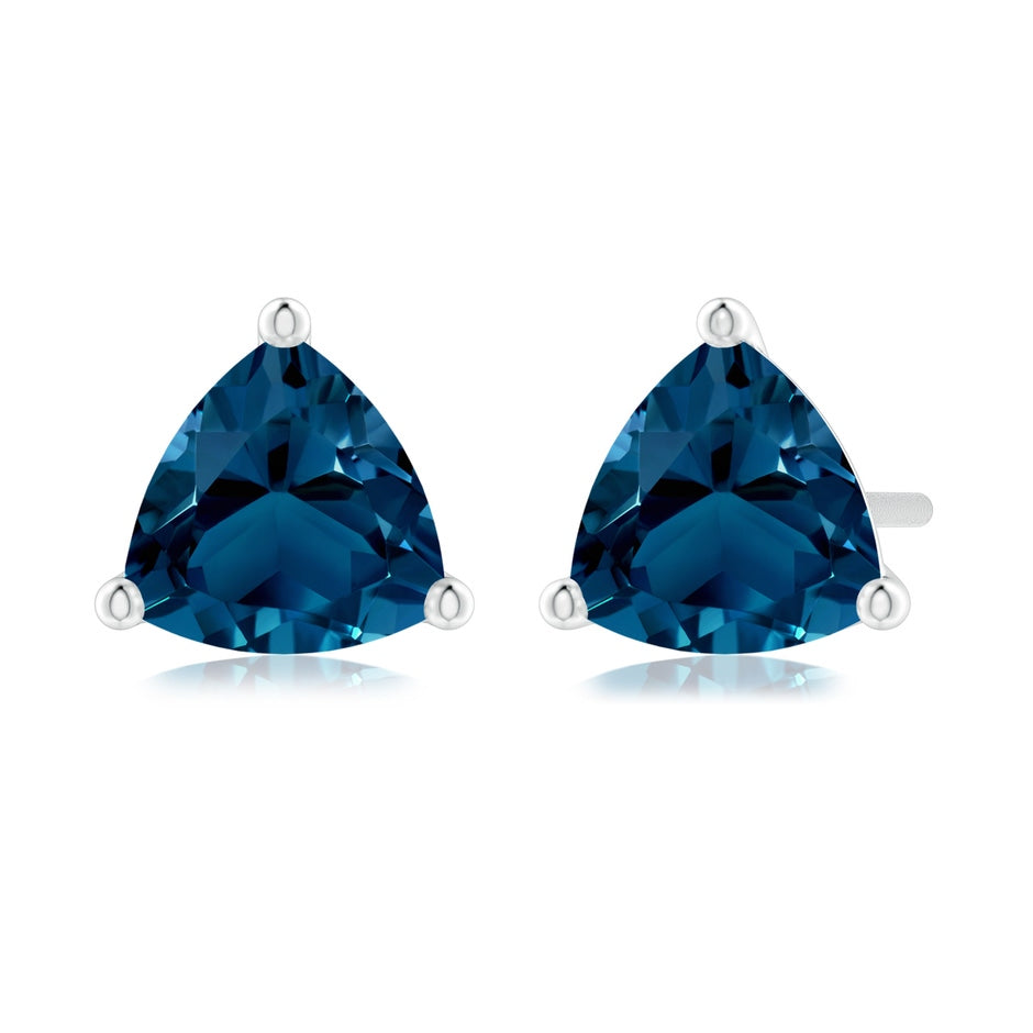 Martini-Set Trillion London Blue Topaz Stud Earrings