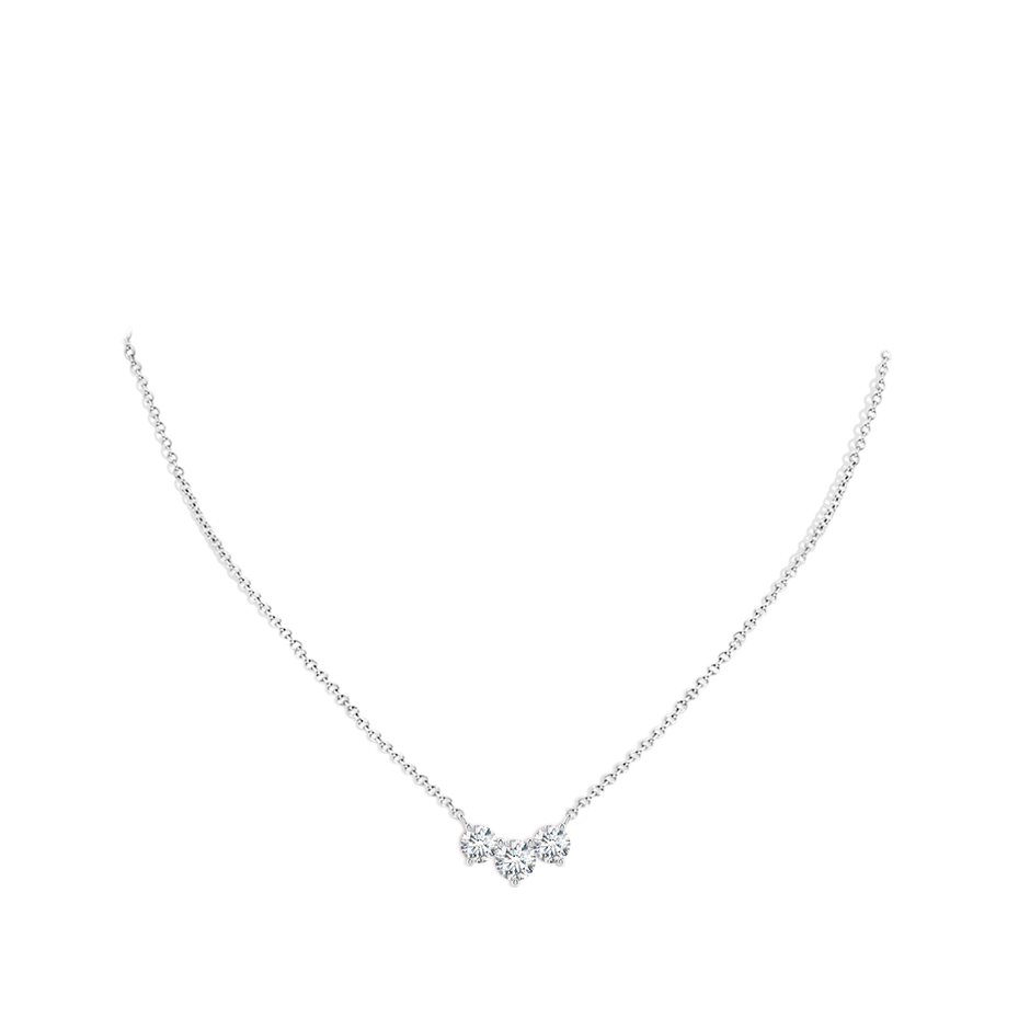 Classic Trio Round Lab-Grown Diamond Necklace