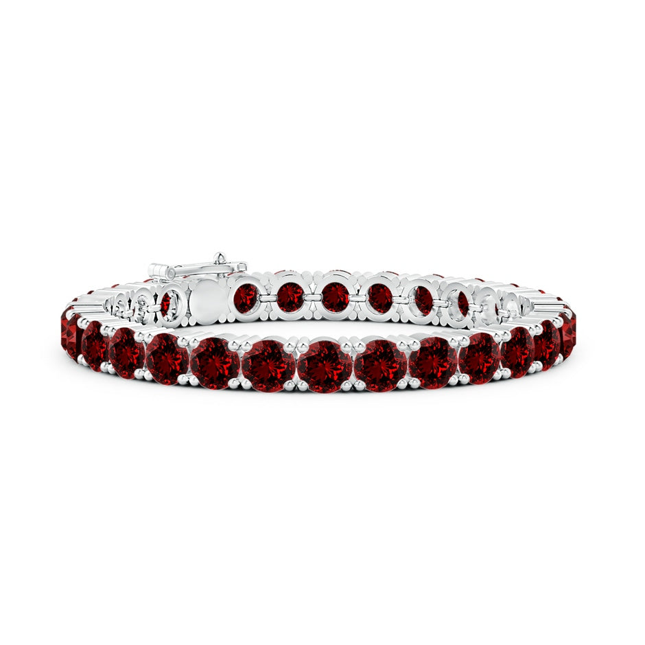 Lab-Grown Classic Ruby Linear Tennis Bracelet