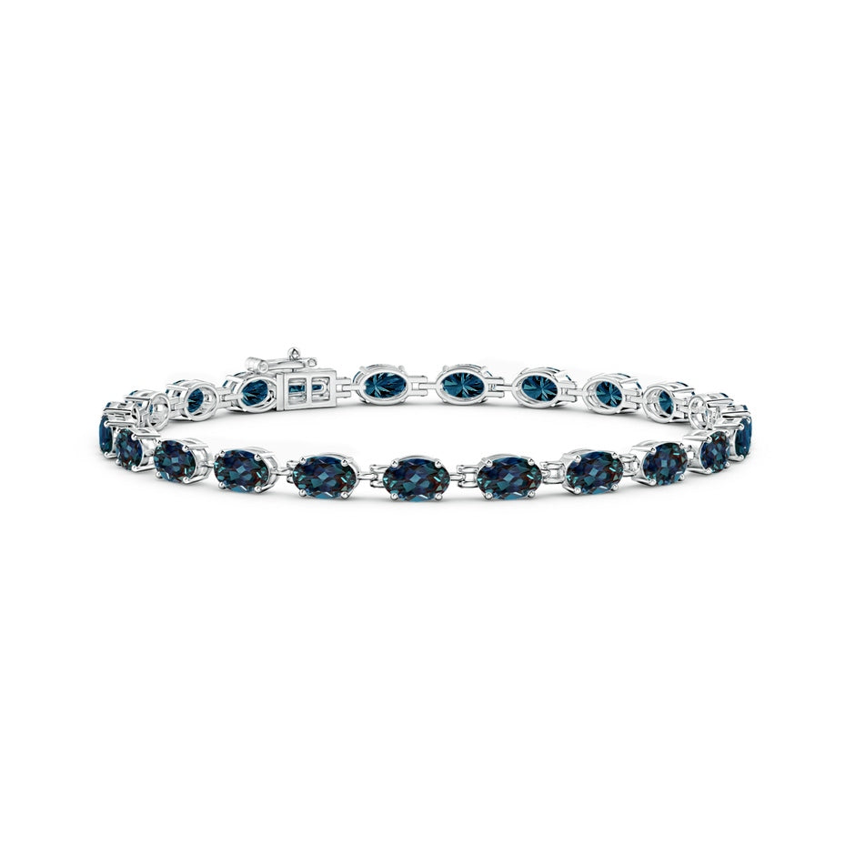Classic Oval Lab-Grown Alexandrite Tennis Bracelet