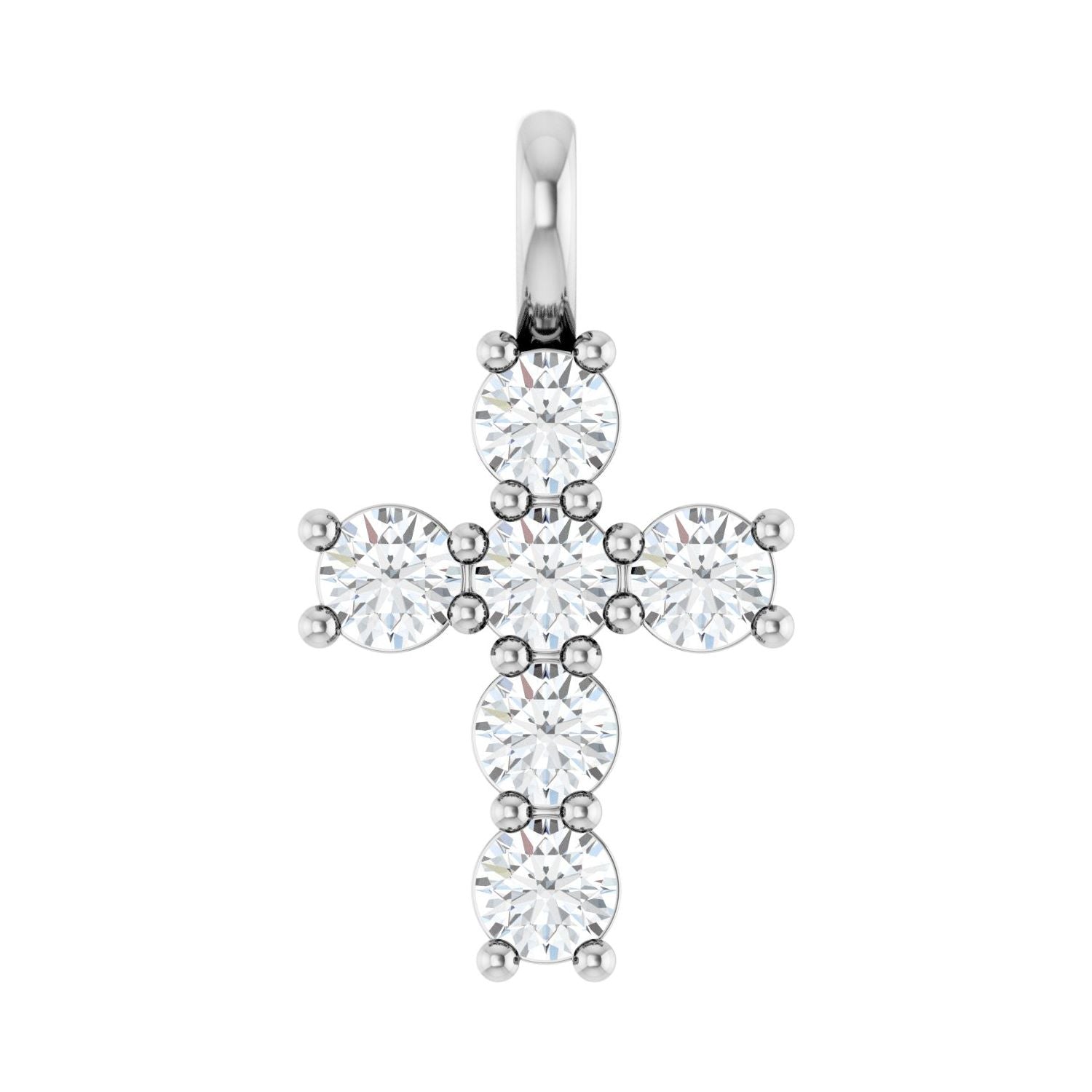 14k Gold Round 1/2ct Lab-grown Diamond Pendant