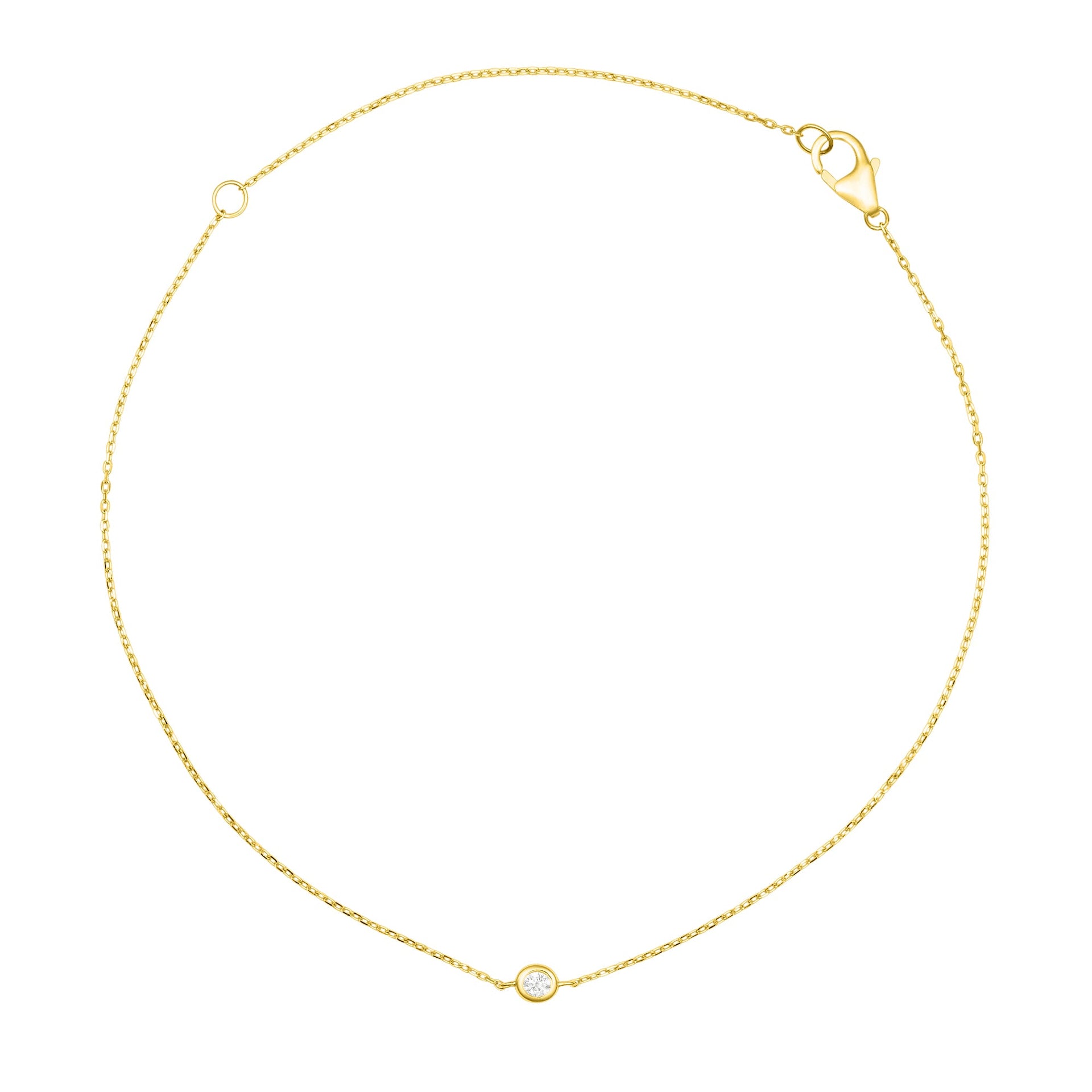 14k Yellow Gold Diamond Bracelet