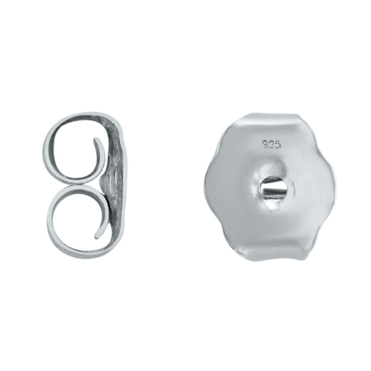 5X3Mm All Natural Oval RuStud Earrings In .925 Sterling Silver