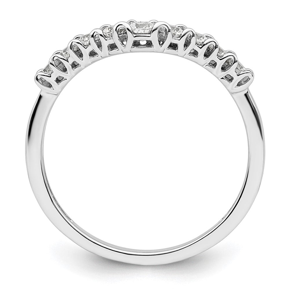 14k White Gold Lab Grown Diamond Wedding Band Ring 0.4ct Clarity- VS Color- G-H