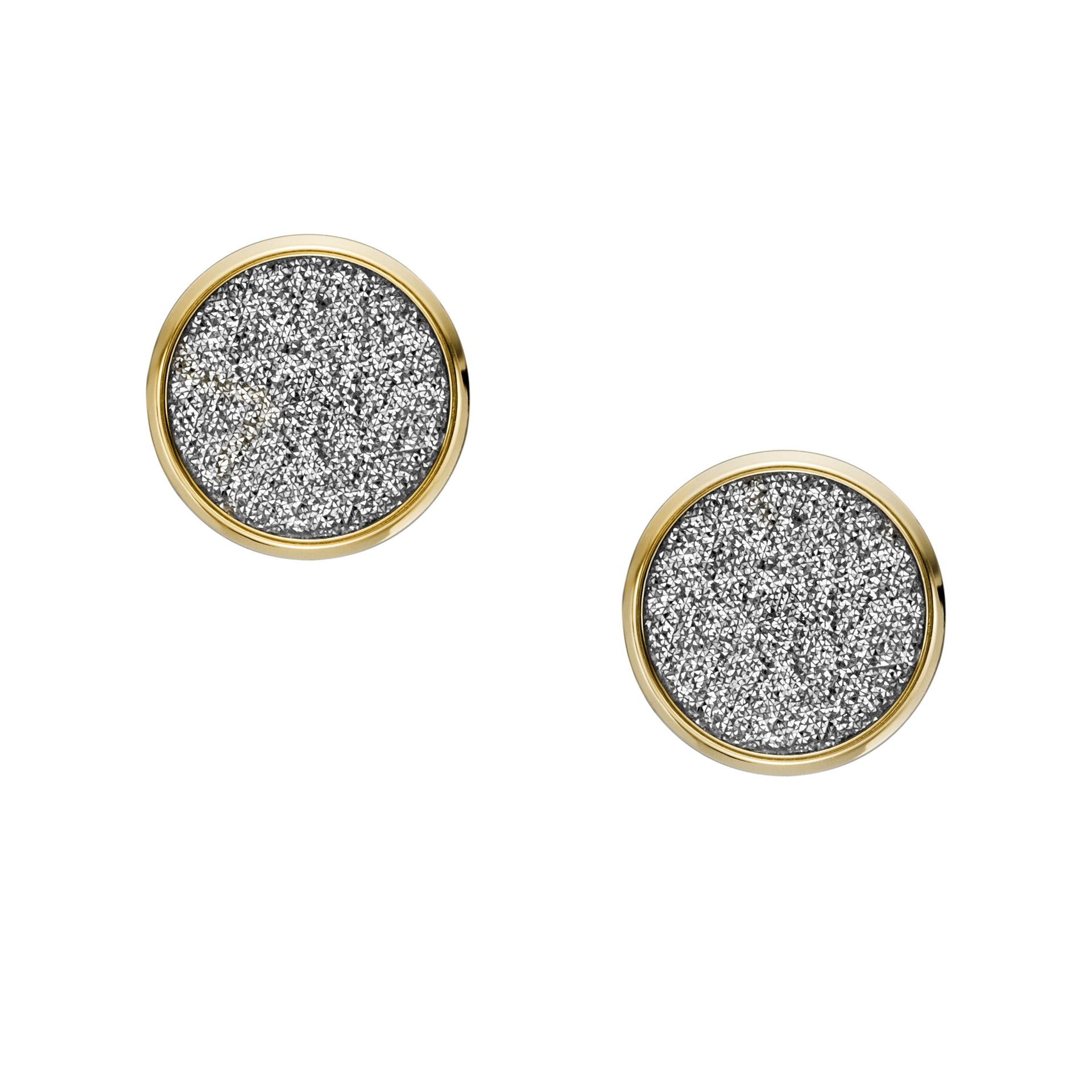 Fossil Women's Hazel Glitz Paper Gold-Tone Stainless Steel Stud Earrings