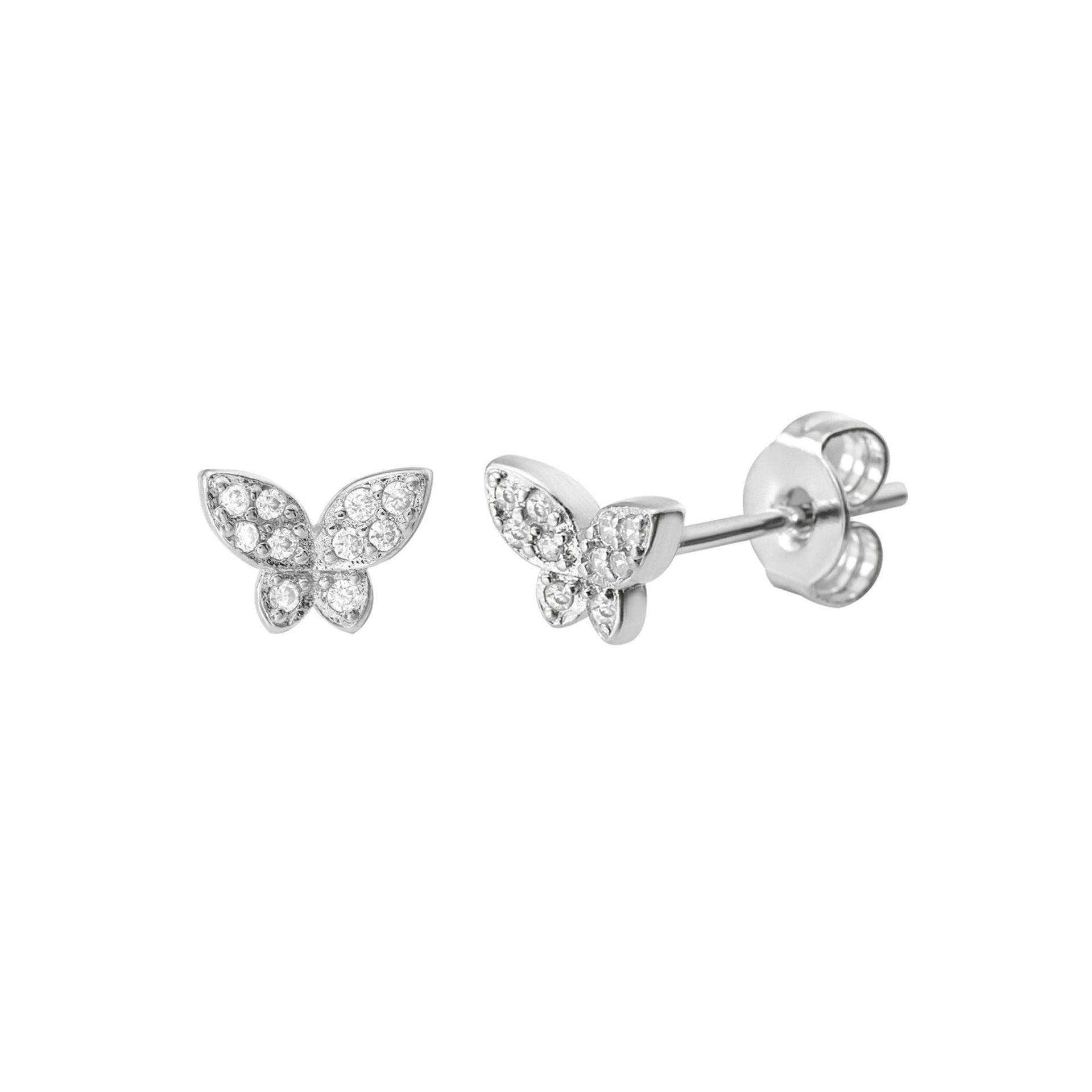 Adornia Adornia Butterfly Studs silver
