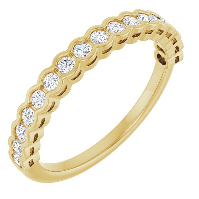 1.4Ct Lab-grown Diamond Band in 14K Yellow Gold