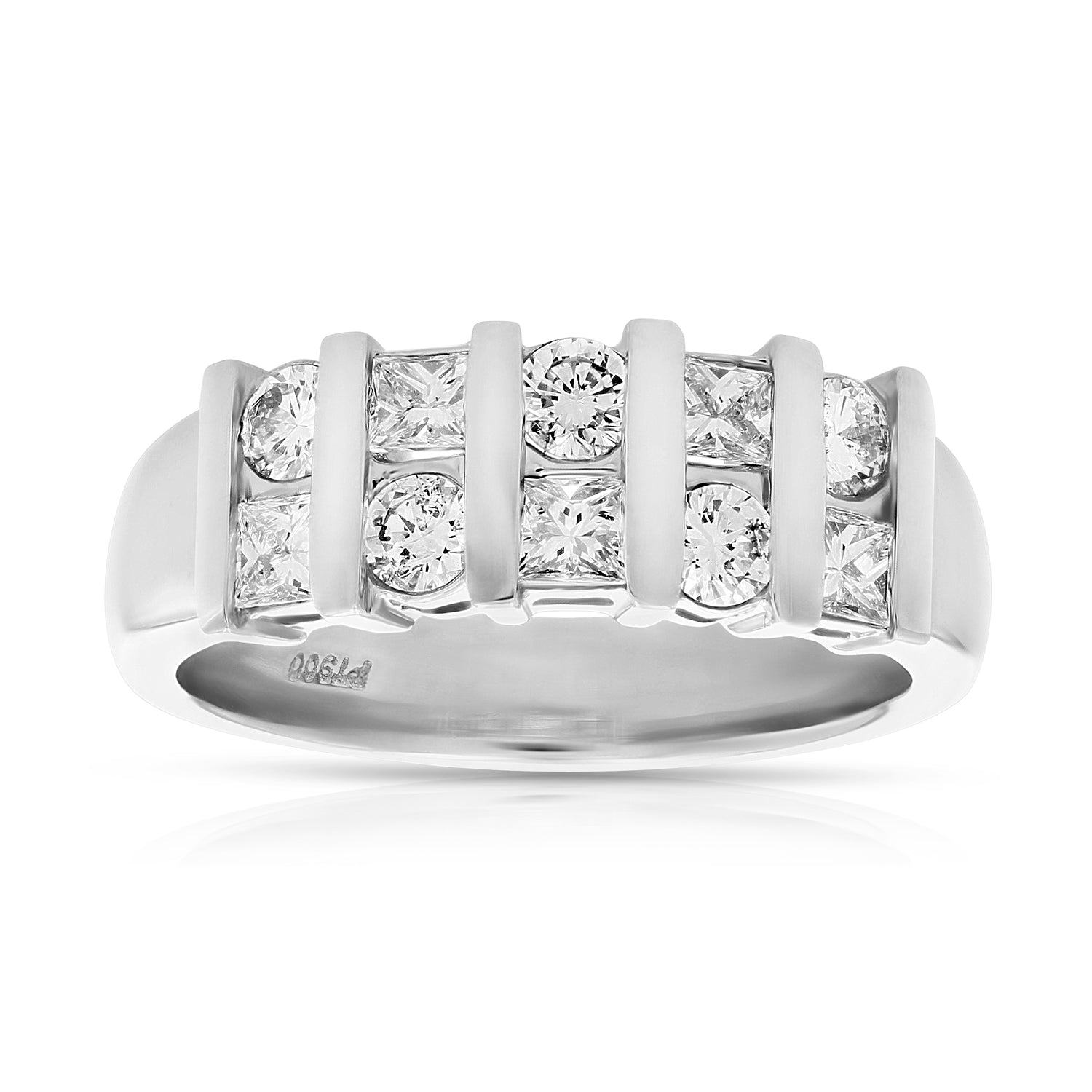3/4 cttw Diamond Wedding Band Platinum