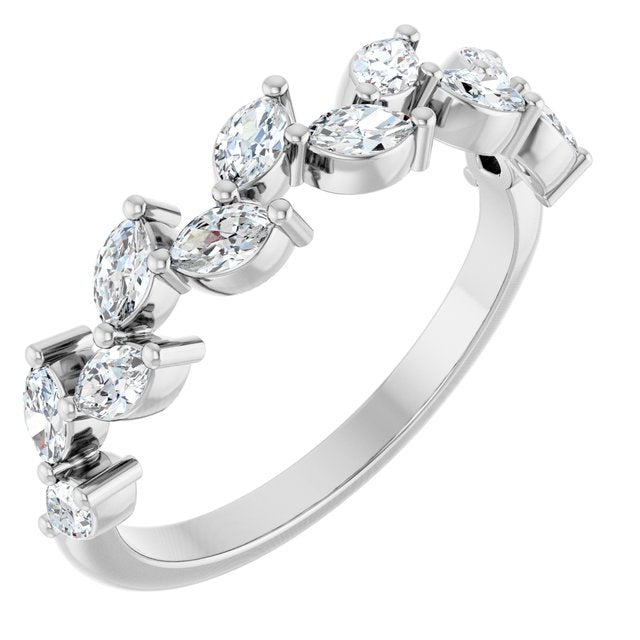 5.8Ct Lab-grown Diamond Band in 14K White Gold