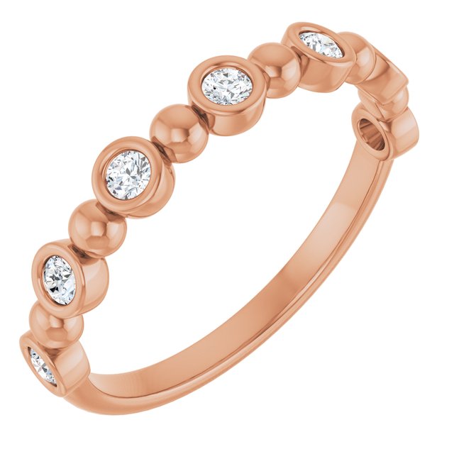 1.5Ct Lab-grown Diamond Band in 14K Rose Gold