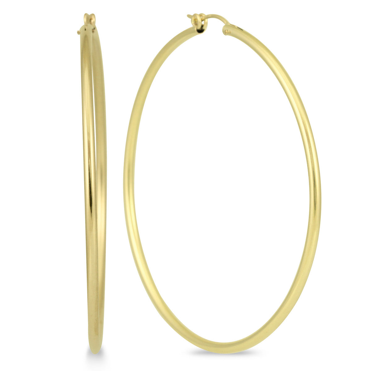 14K Filled Hoop Earrings 62Mm