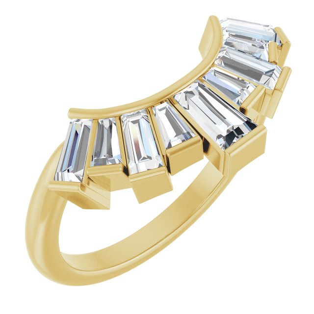 3.4Ct Lab-grown Diamond Band in 14K Yellow Gold