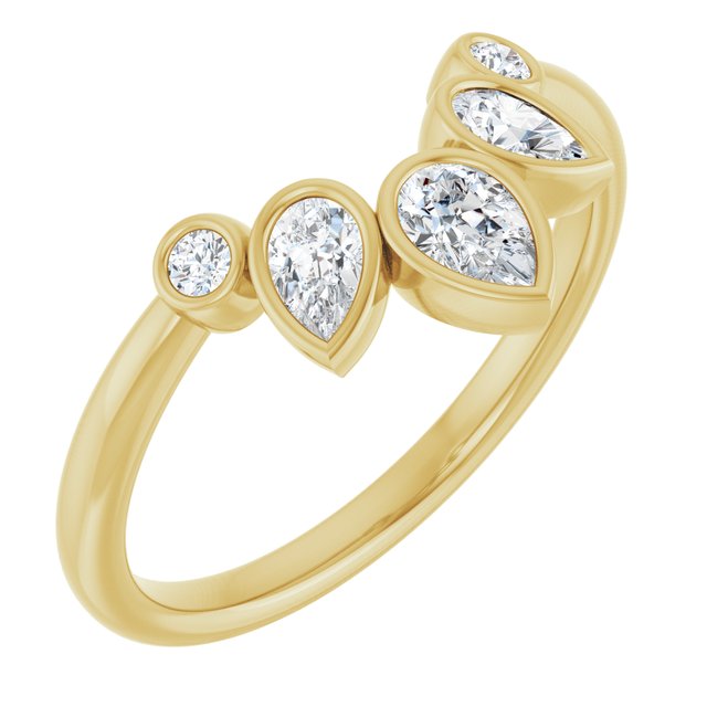 3.8Ct Lab-grown Diamond Band in 14K Yellow Gold