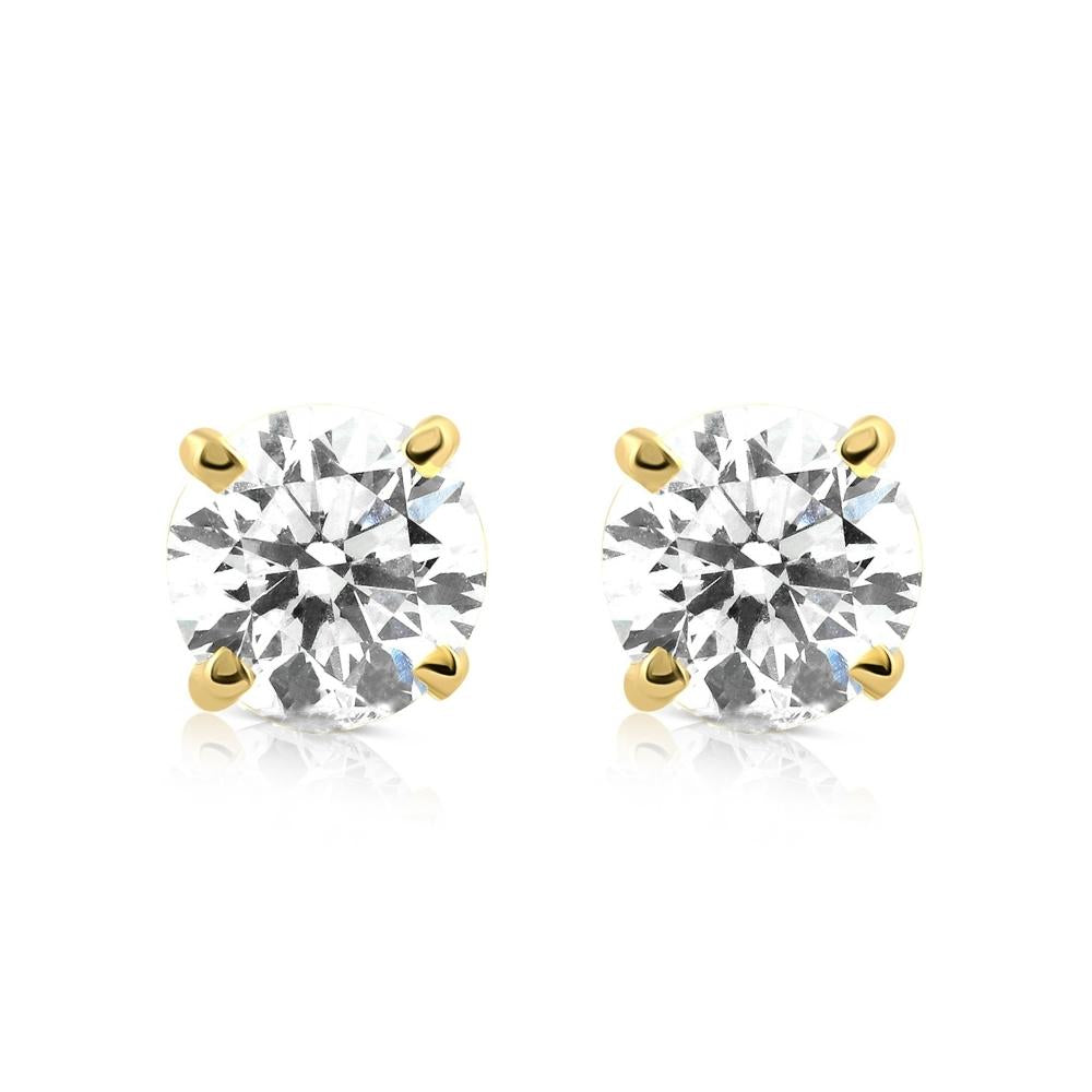 1/5ct Diamond Studs 14K Yellow Gold