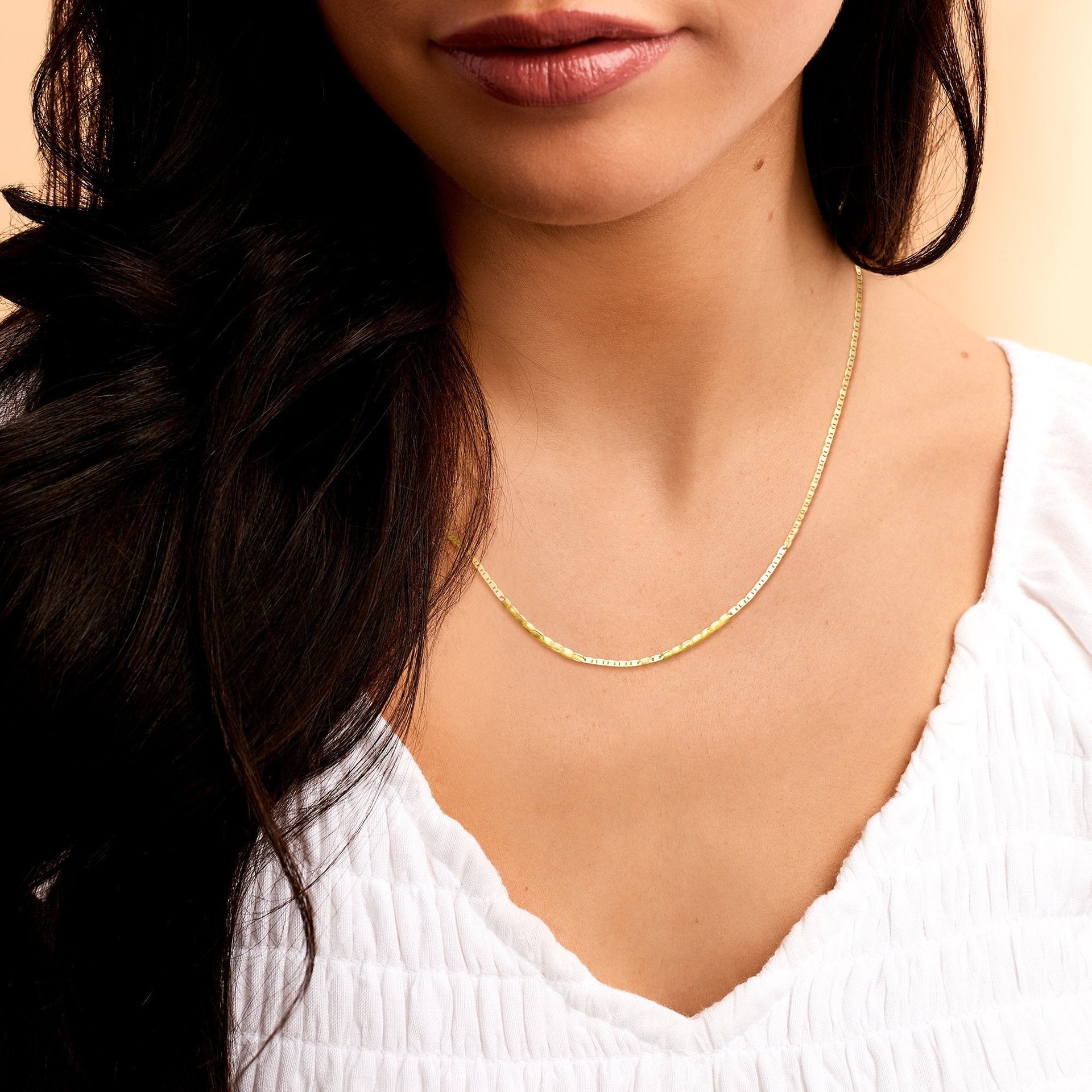 Canaria Fine Jewelry 1.75mm 10kt Yellow Gold Mariner-link Necklace